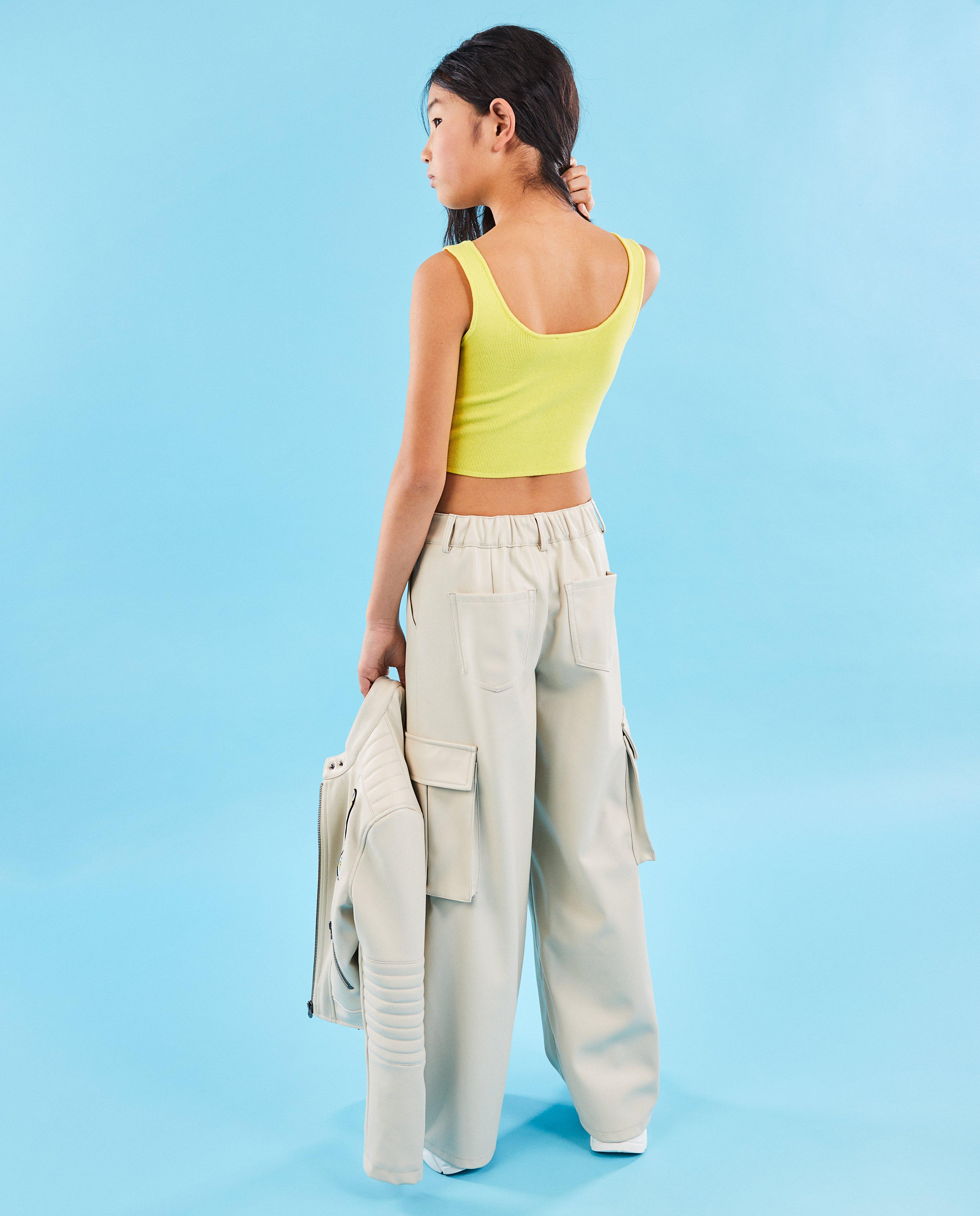 Truien - Gebreide top, cropped fit, 6-14 jaar