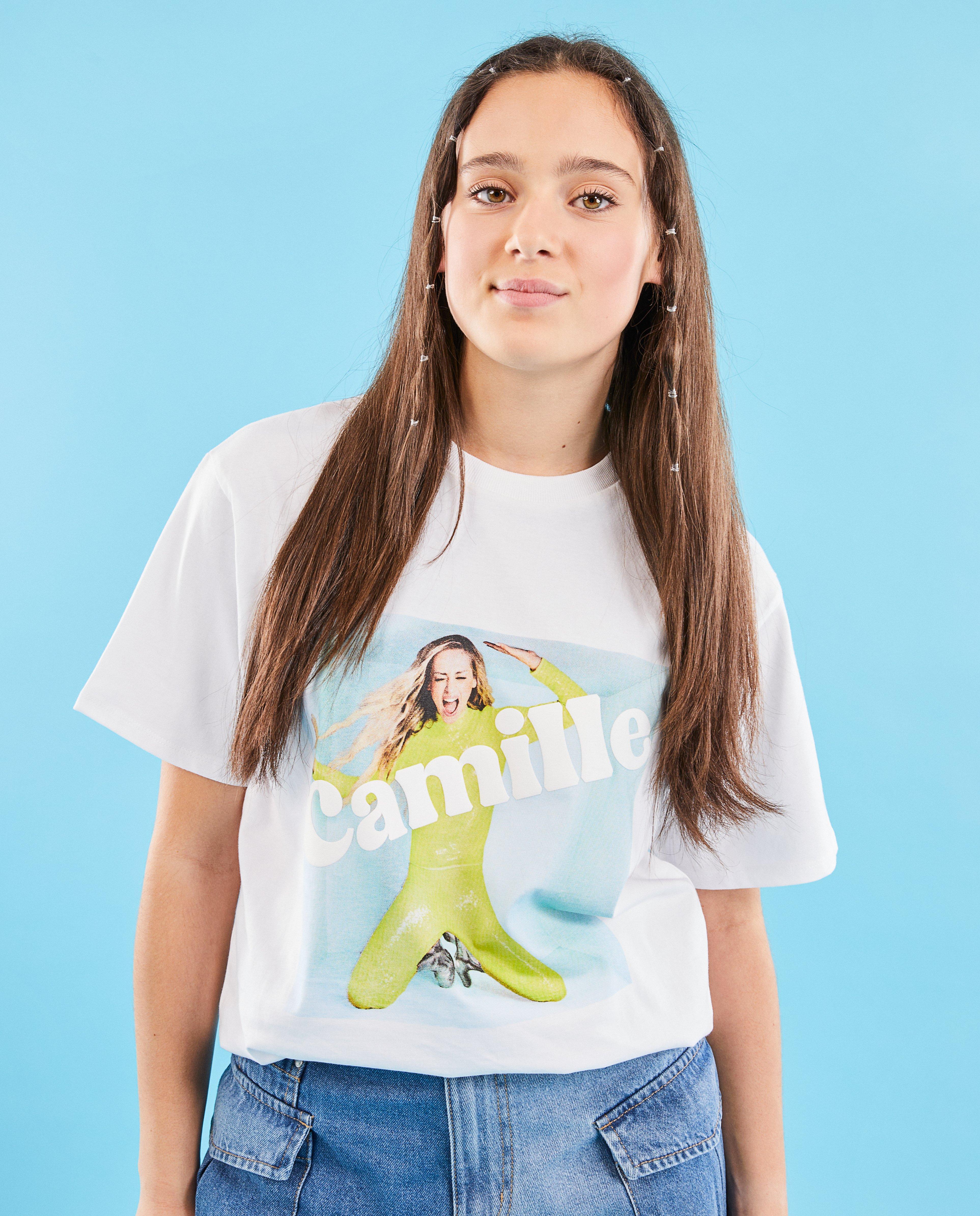 T-shirt van biokatoen, XS-XL - null - CAMILLE