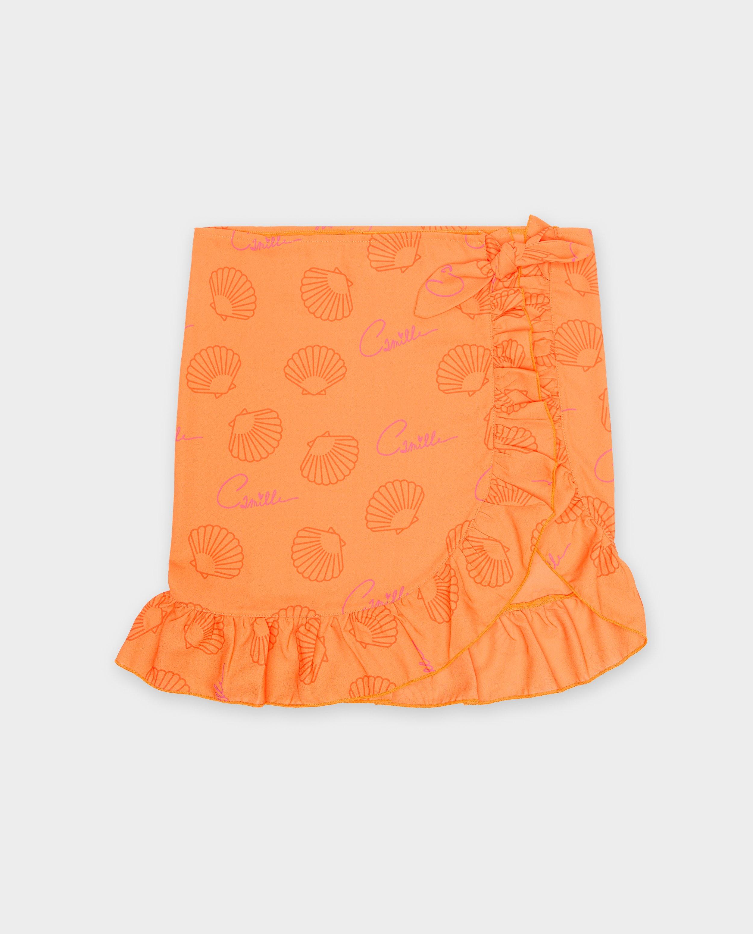 Zwemkleding - Wikkelrok met schelpenprint, 6-14 jaar
