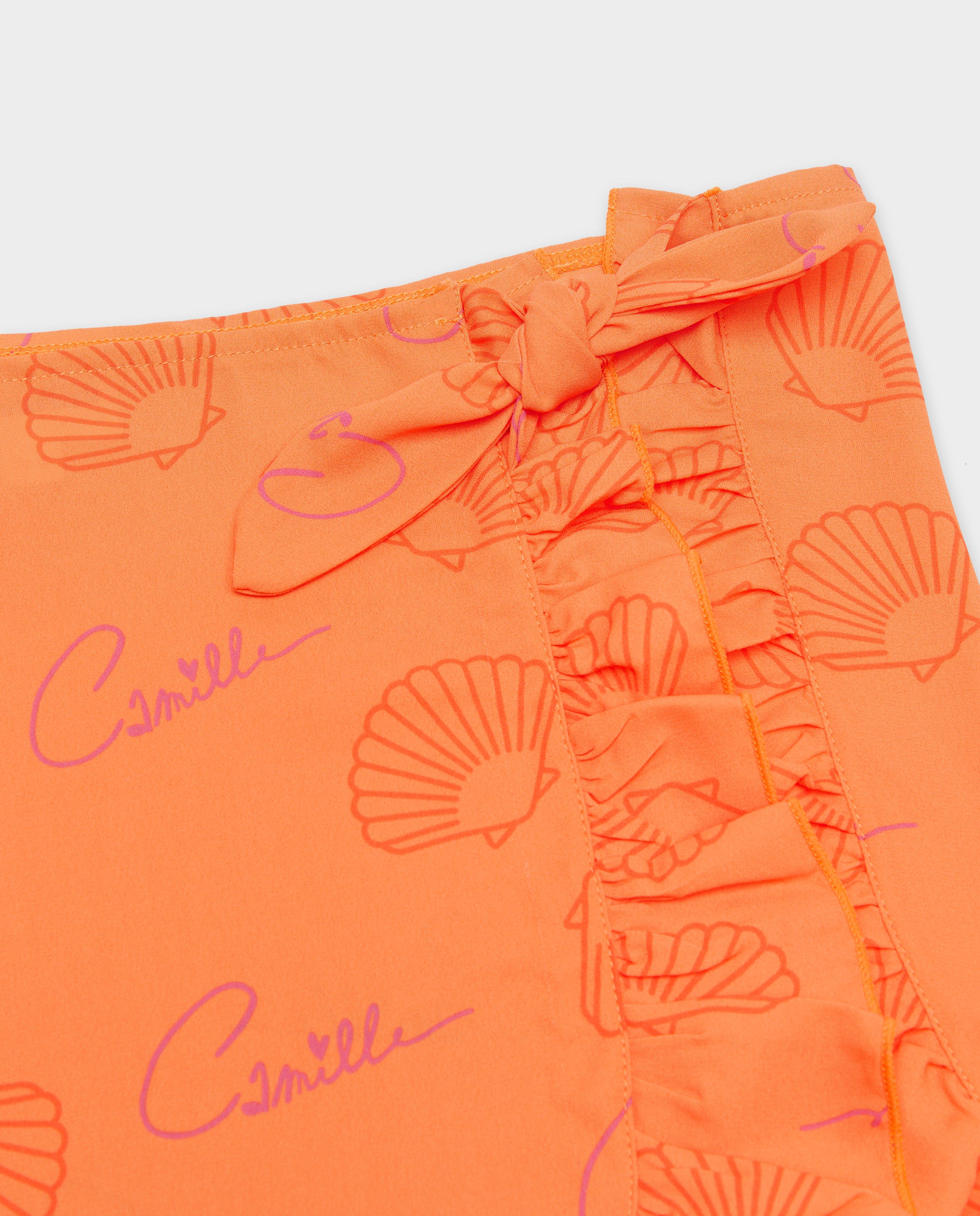 Zwemkleding - Wikkelrok met schelpenprint, 6-14 jaar