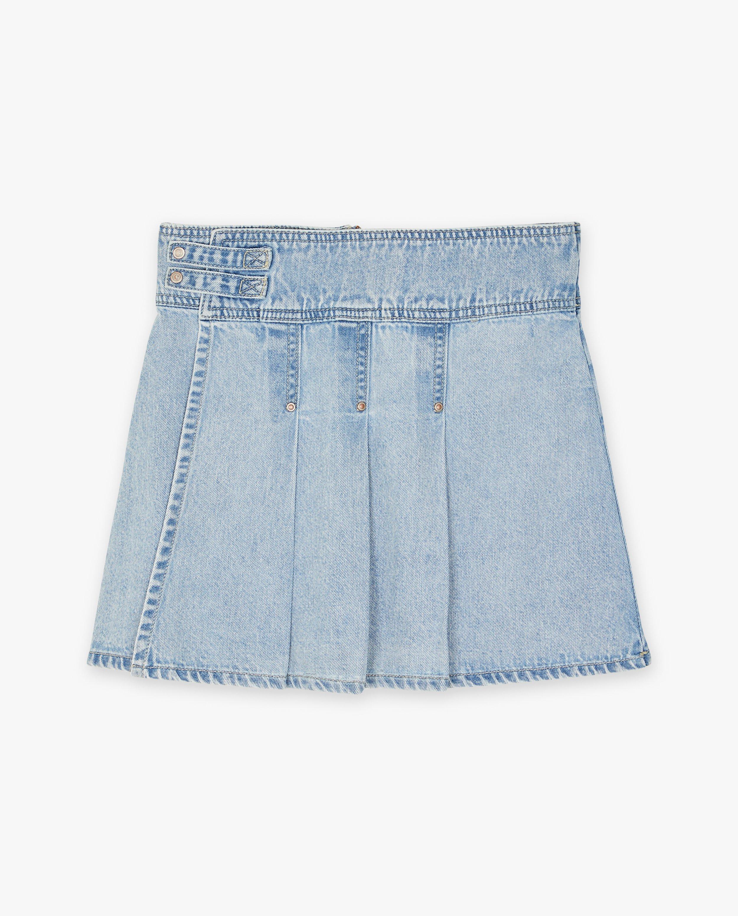 Rokken - Plooirok van jeans, 6-14 jaar