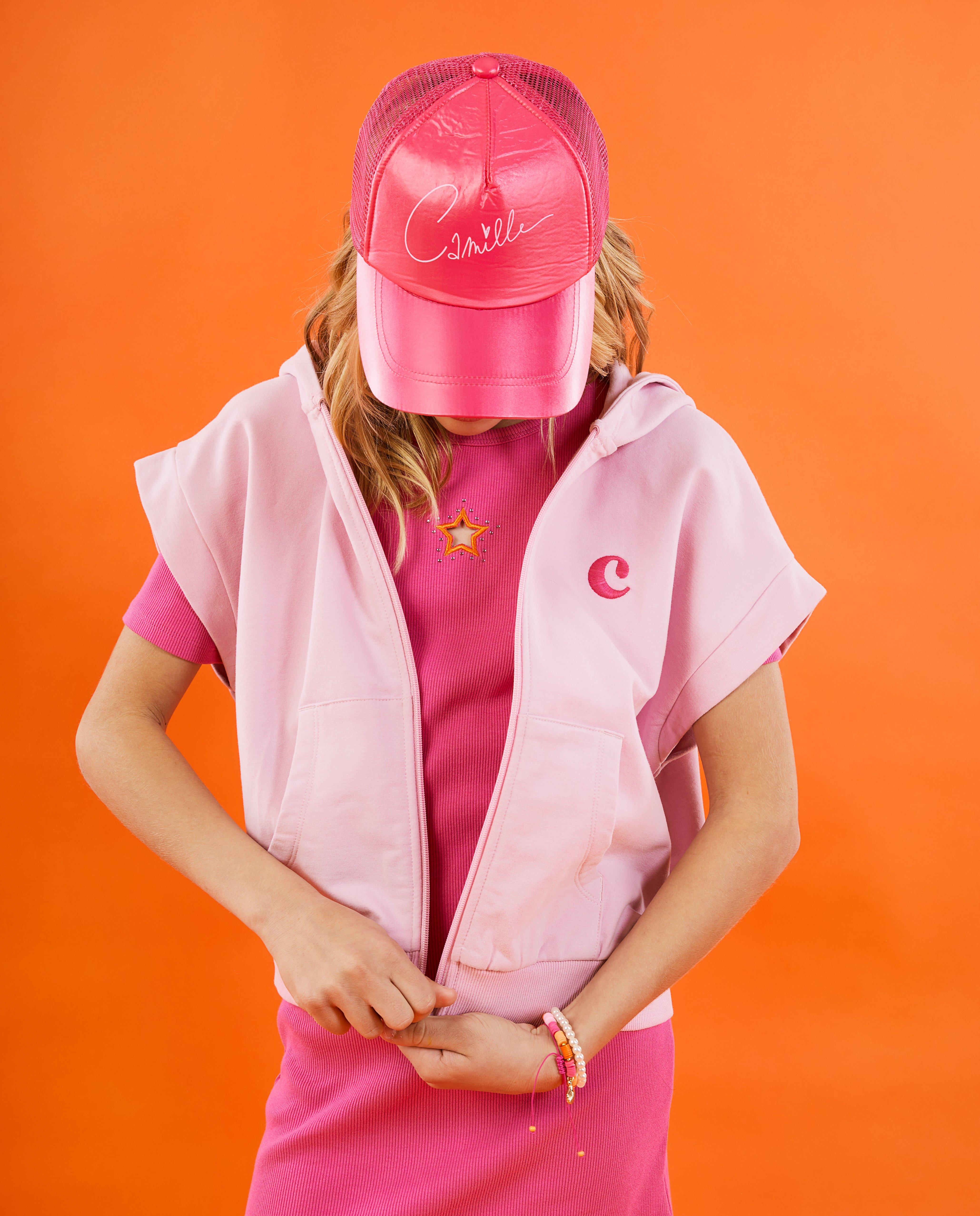 Sweatvest met geborduurd opschrift, 6-14 jaar - Product Detail - lichtroze - afbeelding nummer 1