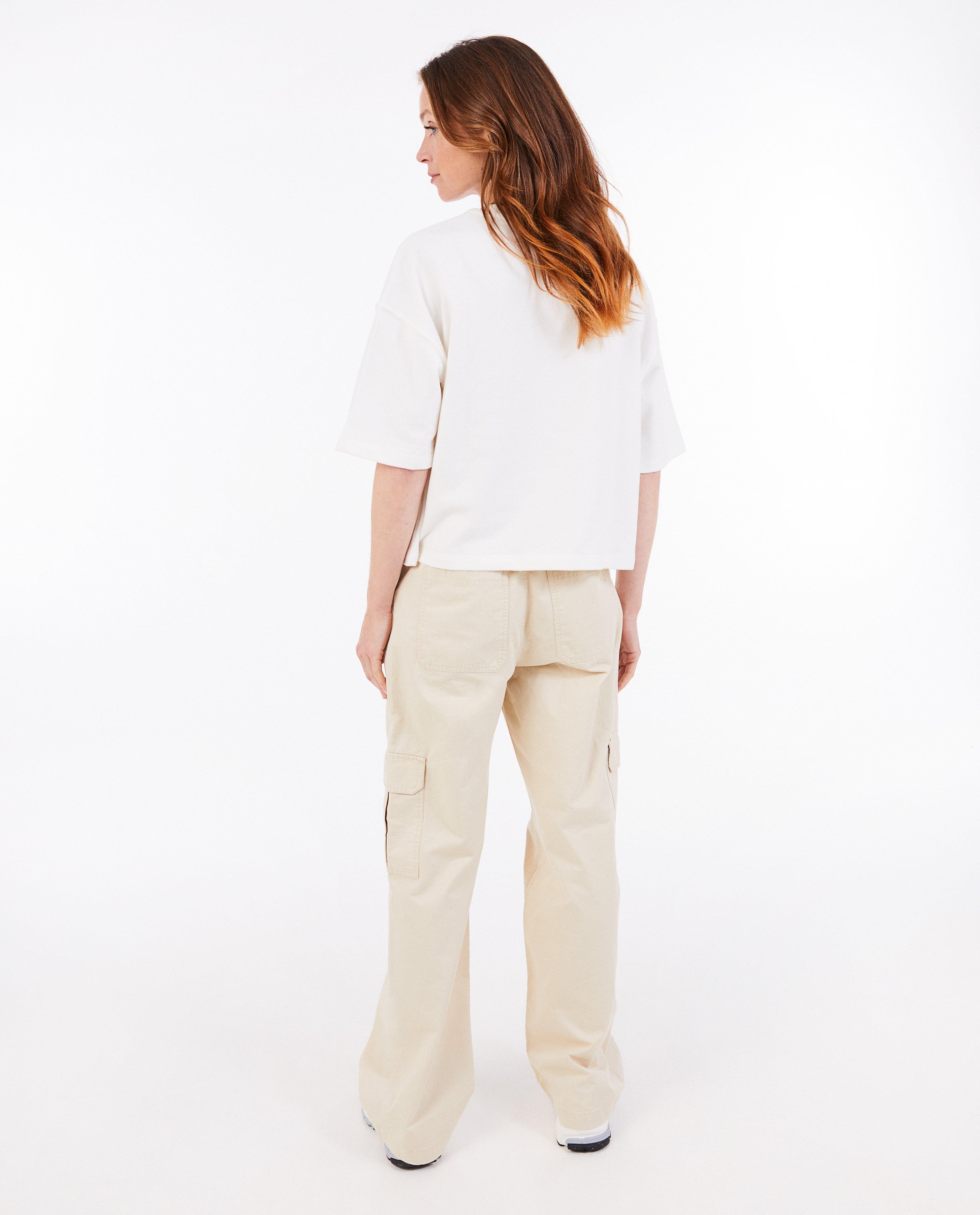 Broeken - Beige broek, cargo fit