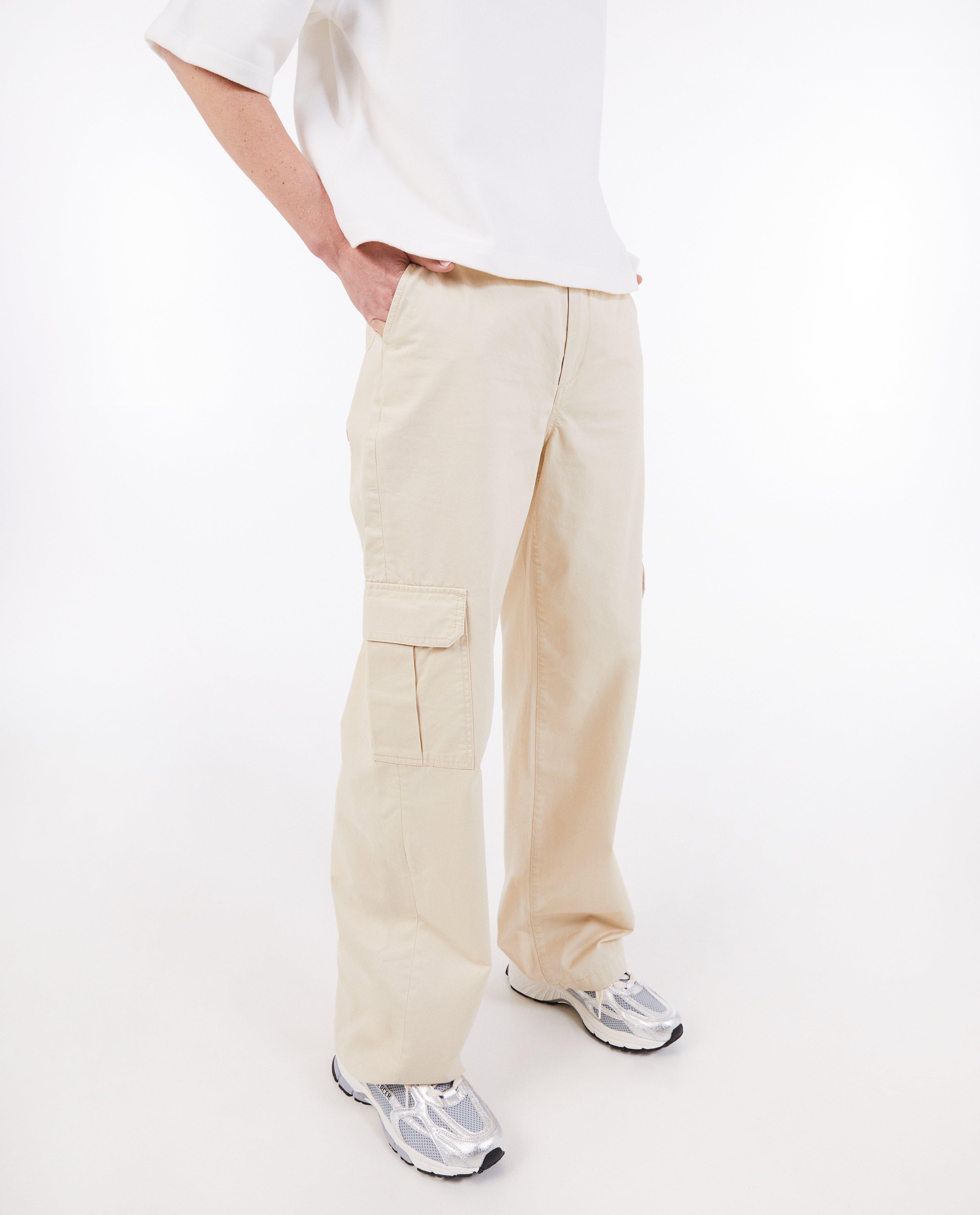 Broeken - Beige broek, cargo fit