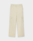 Pantalons - Pantalon beige, coupe cargo
