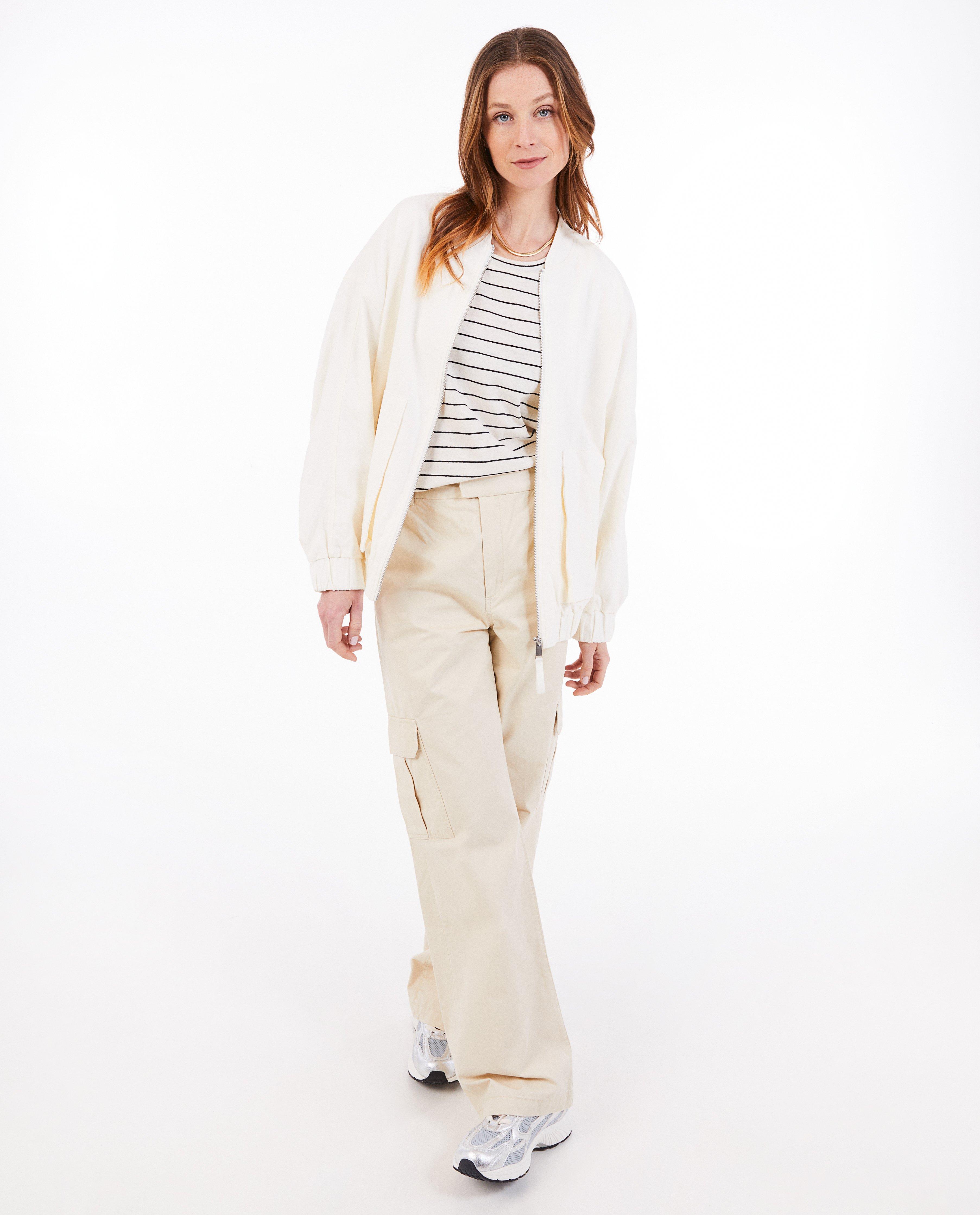 Broeken - Beige broek, cargo fit