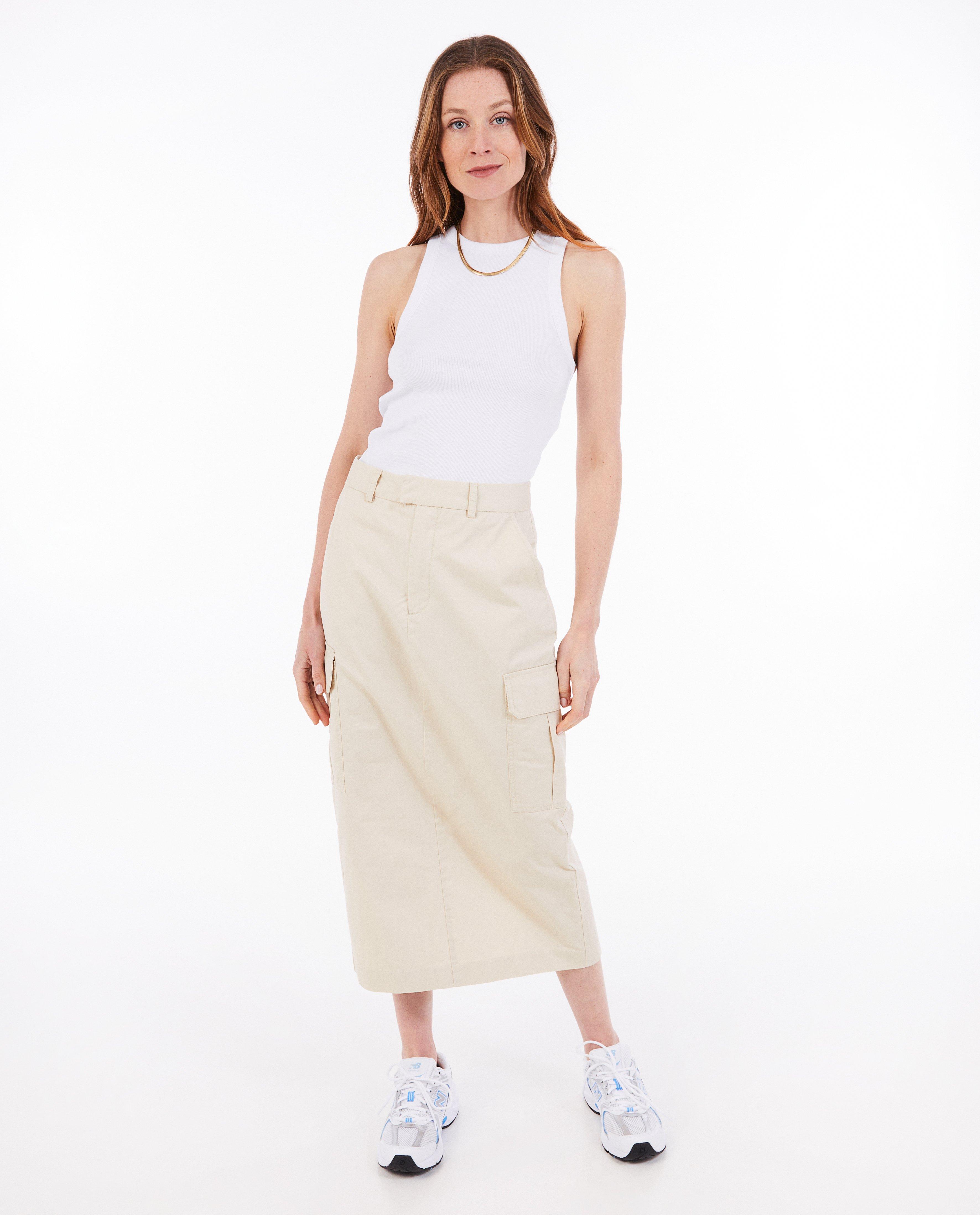 Beige rok, cargo fit - null - Sora