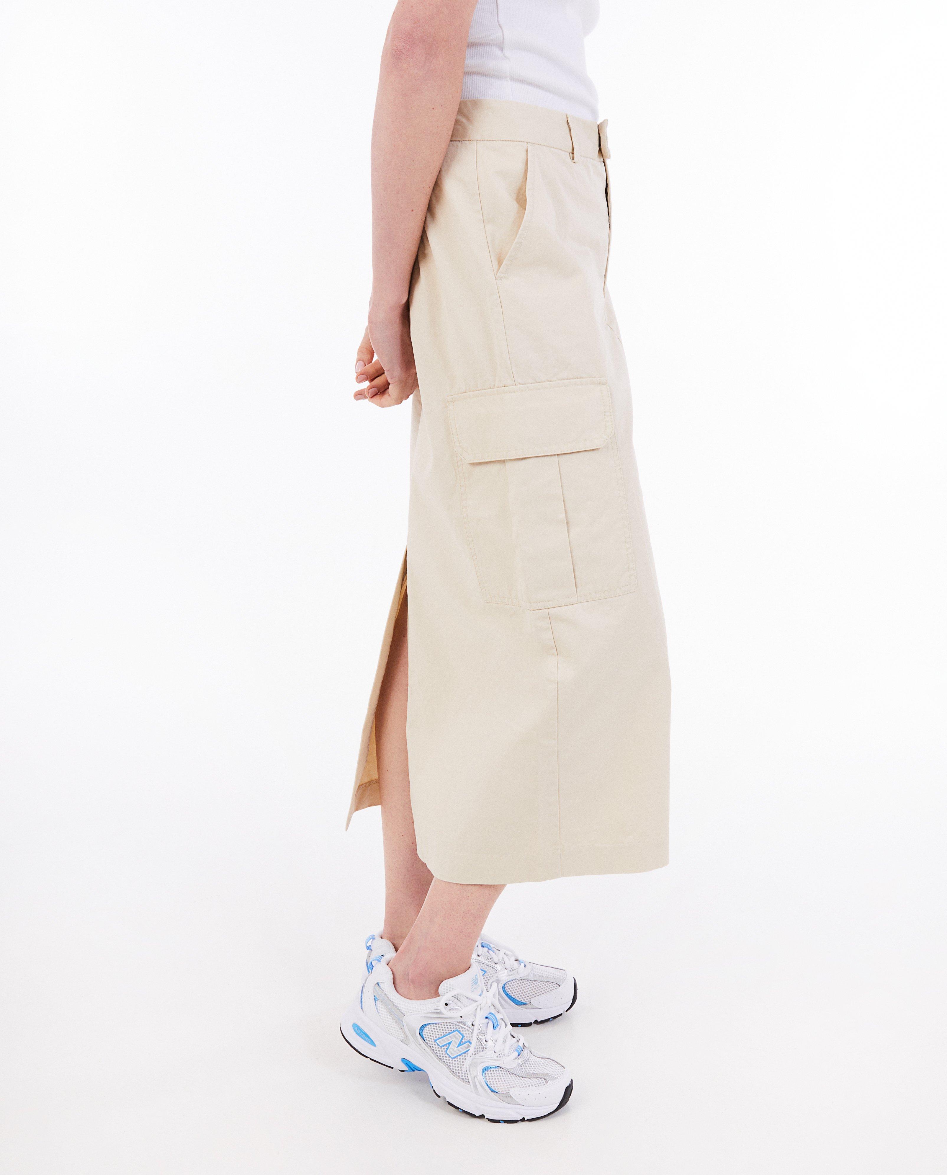 Rokken - Beige rok, cargo fit