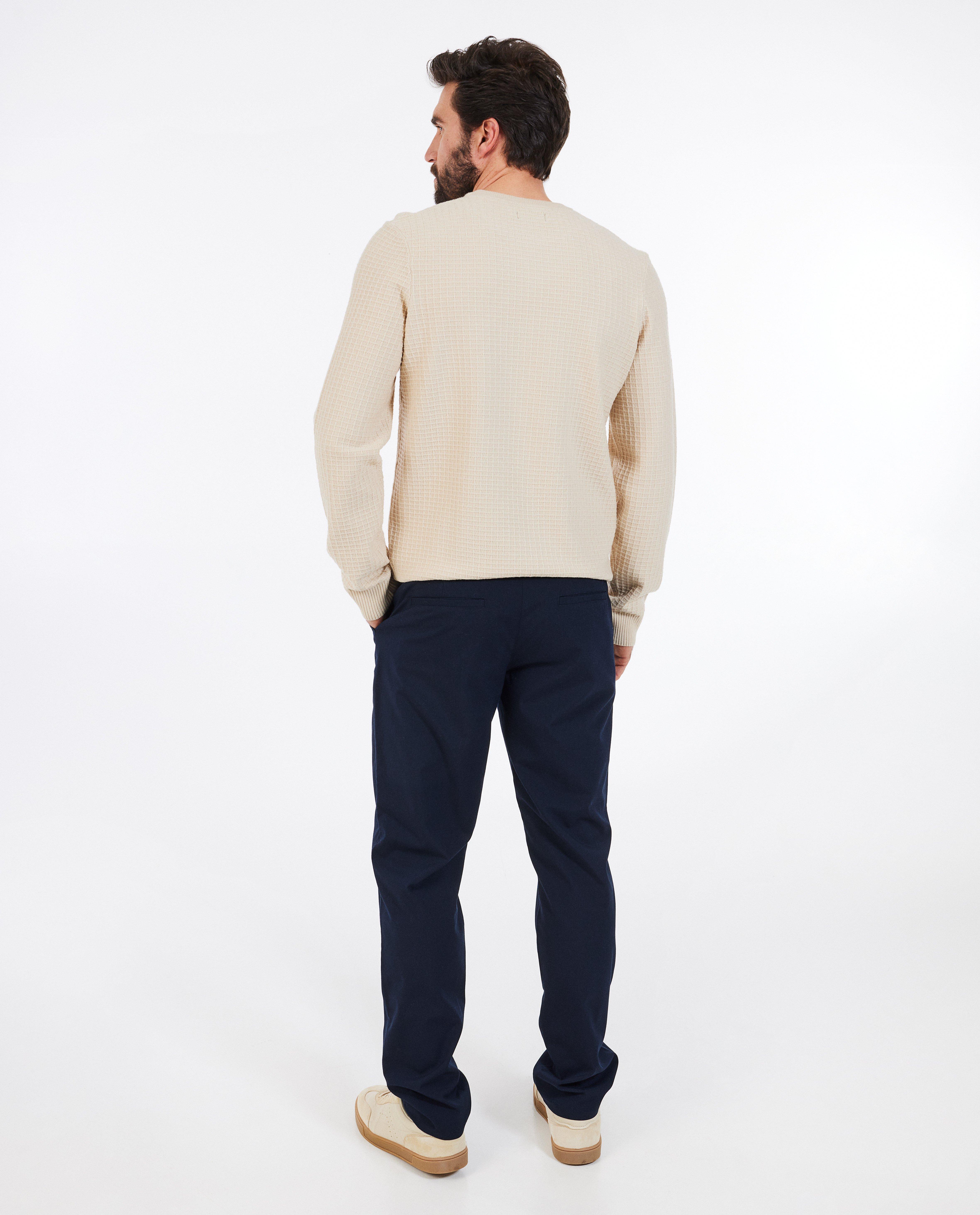 Broeken - Donkerblauwe geklede broek