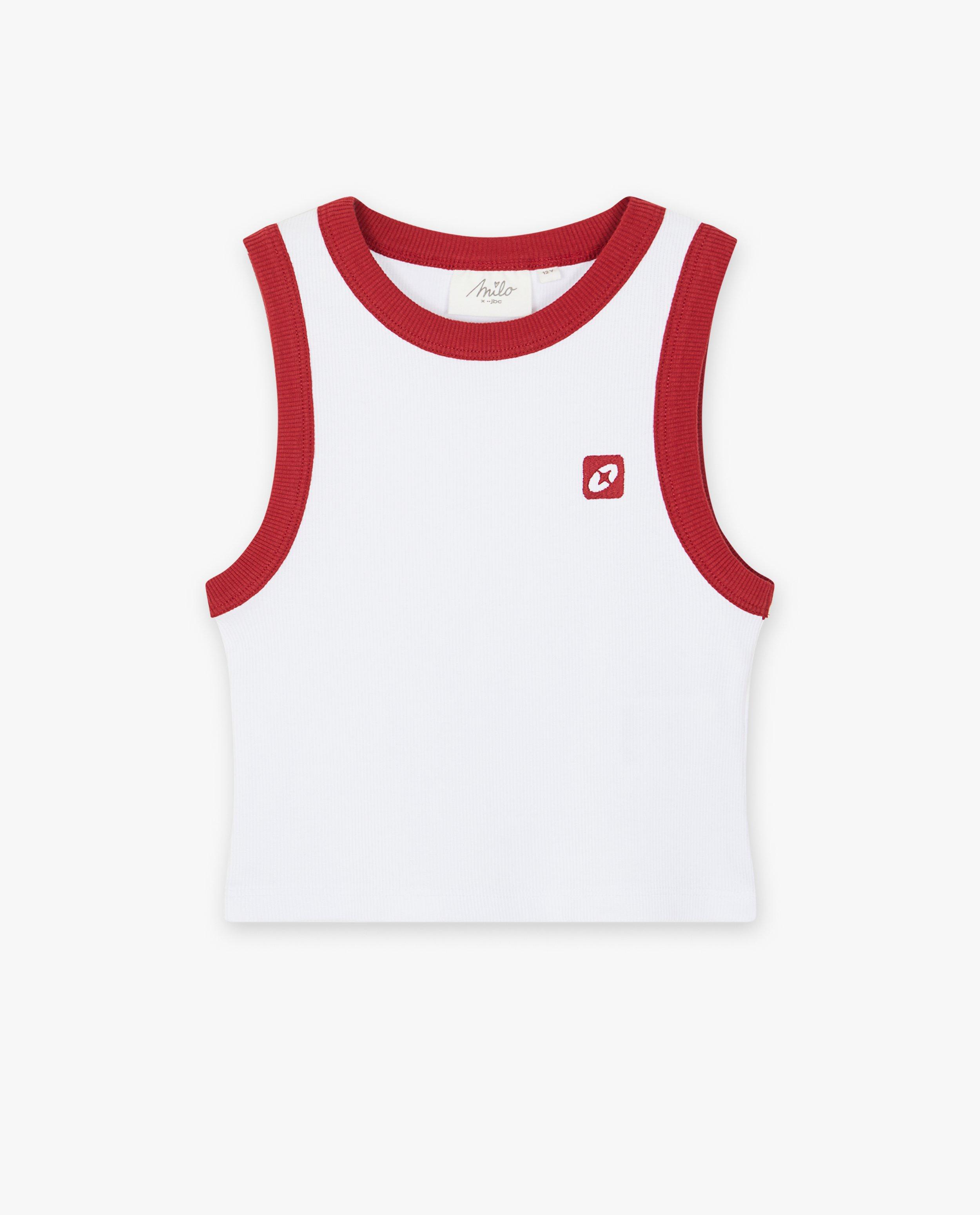 T-shirts - Mouwloze top Milo, cropped top, 6-14 jaar