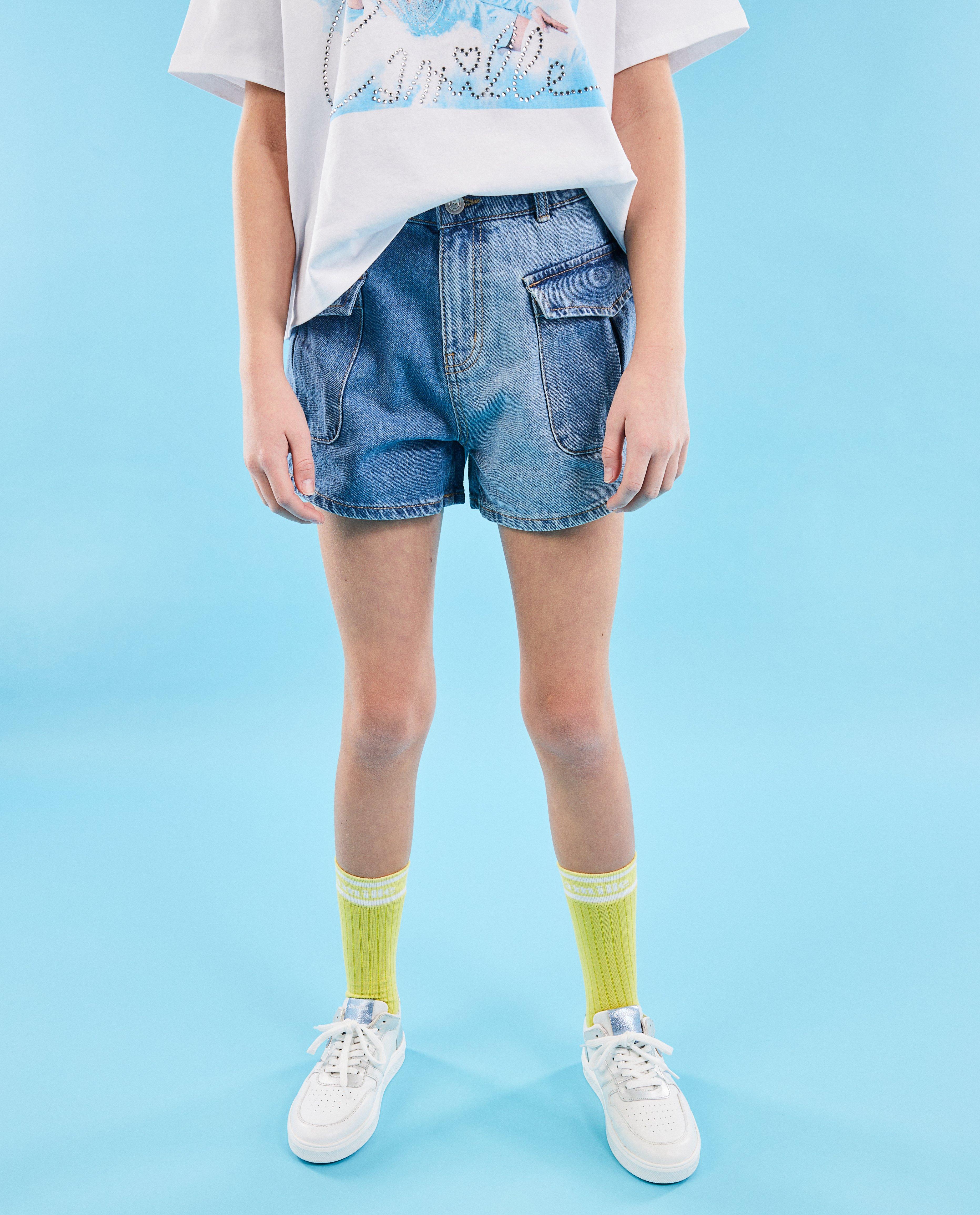 Shorten - Jeansshort van biokatoen, 4-14 jaar