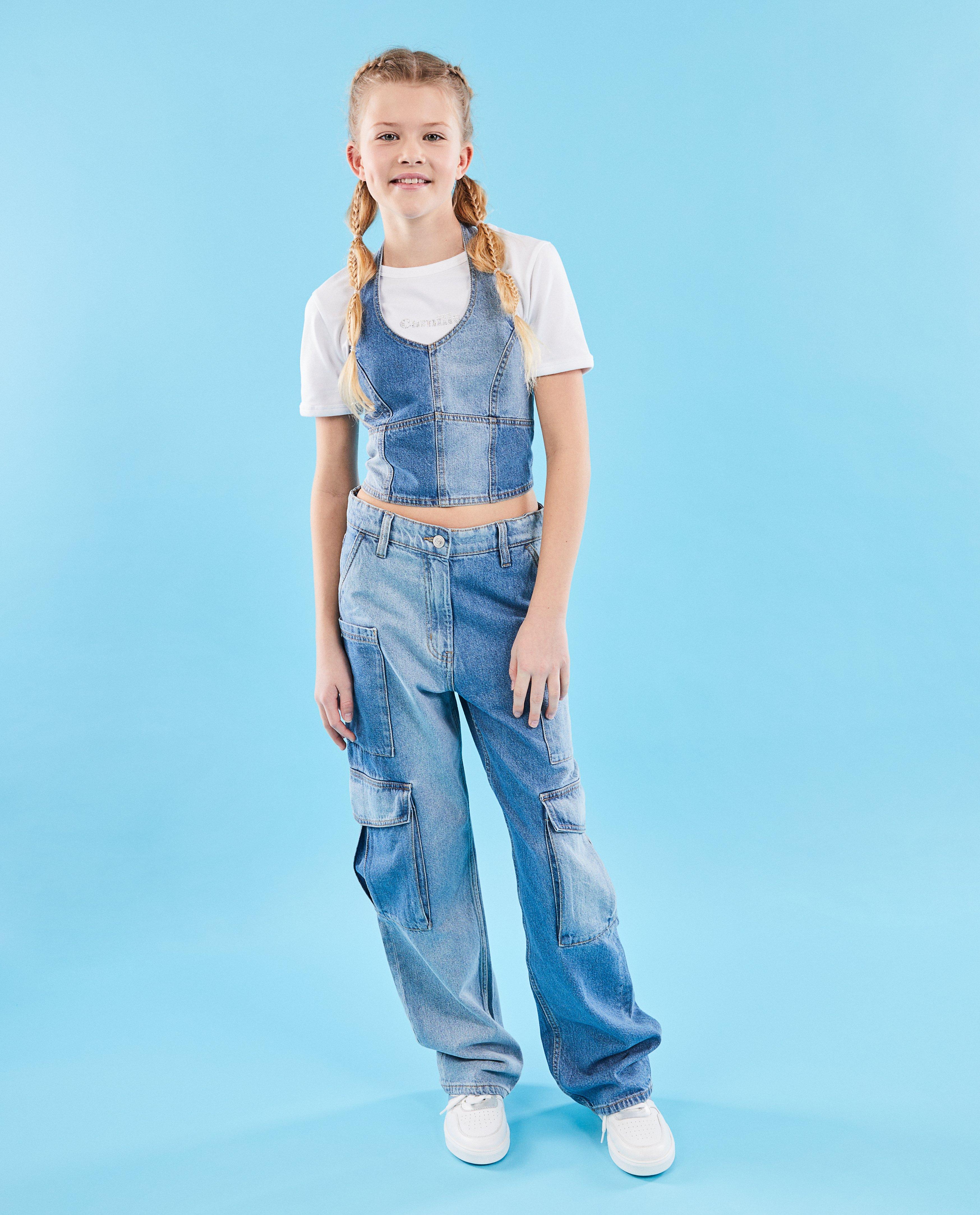 Hemden - Jeanstop van biokatoen, 6-14 jaar