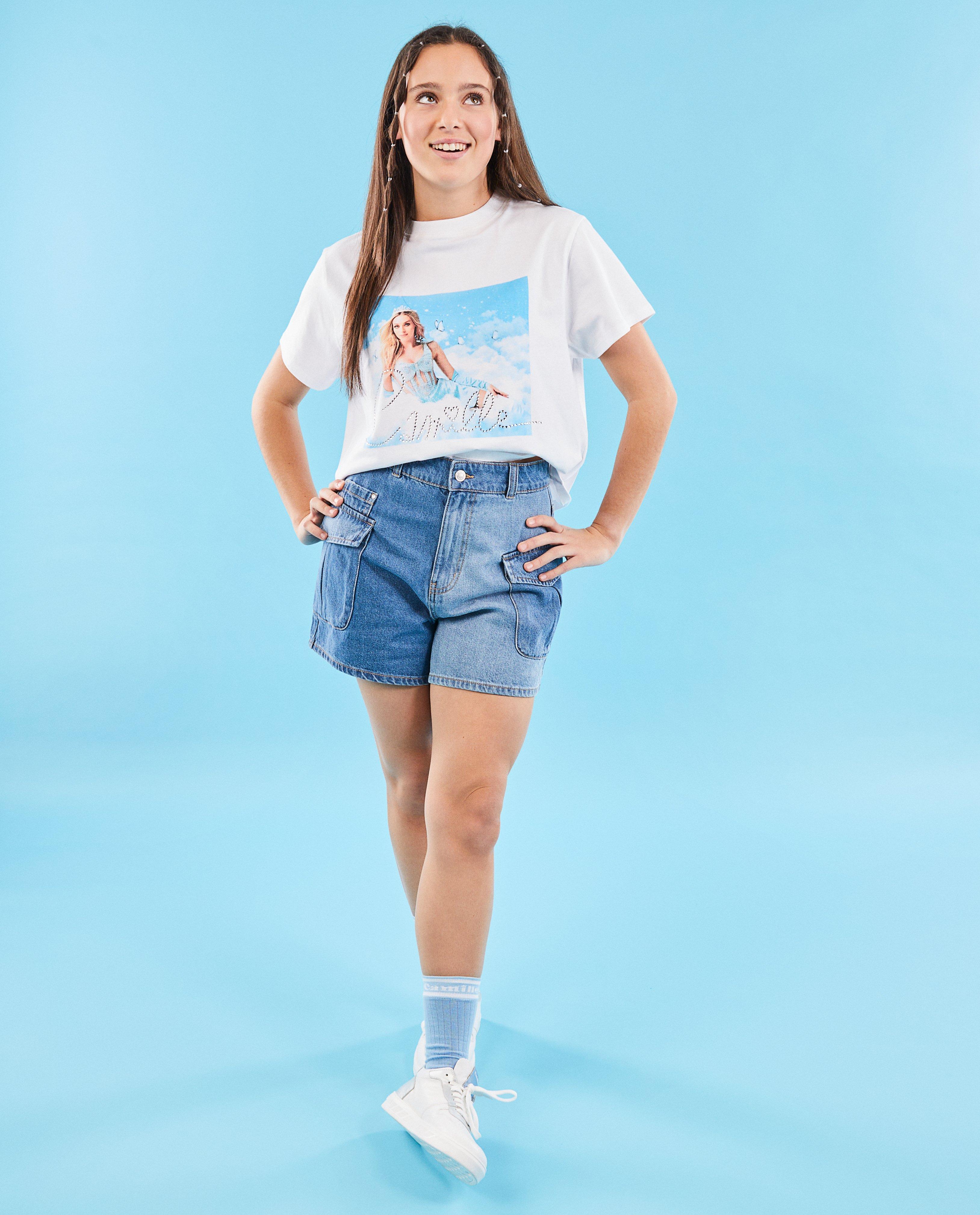 Jeansshort van biokatoen, XS-XL - null - CAMILLE