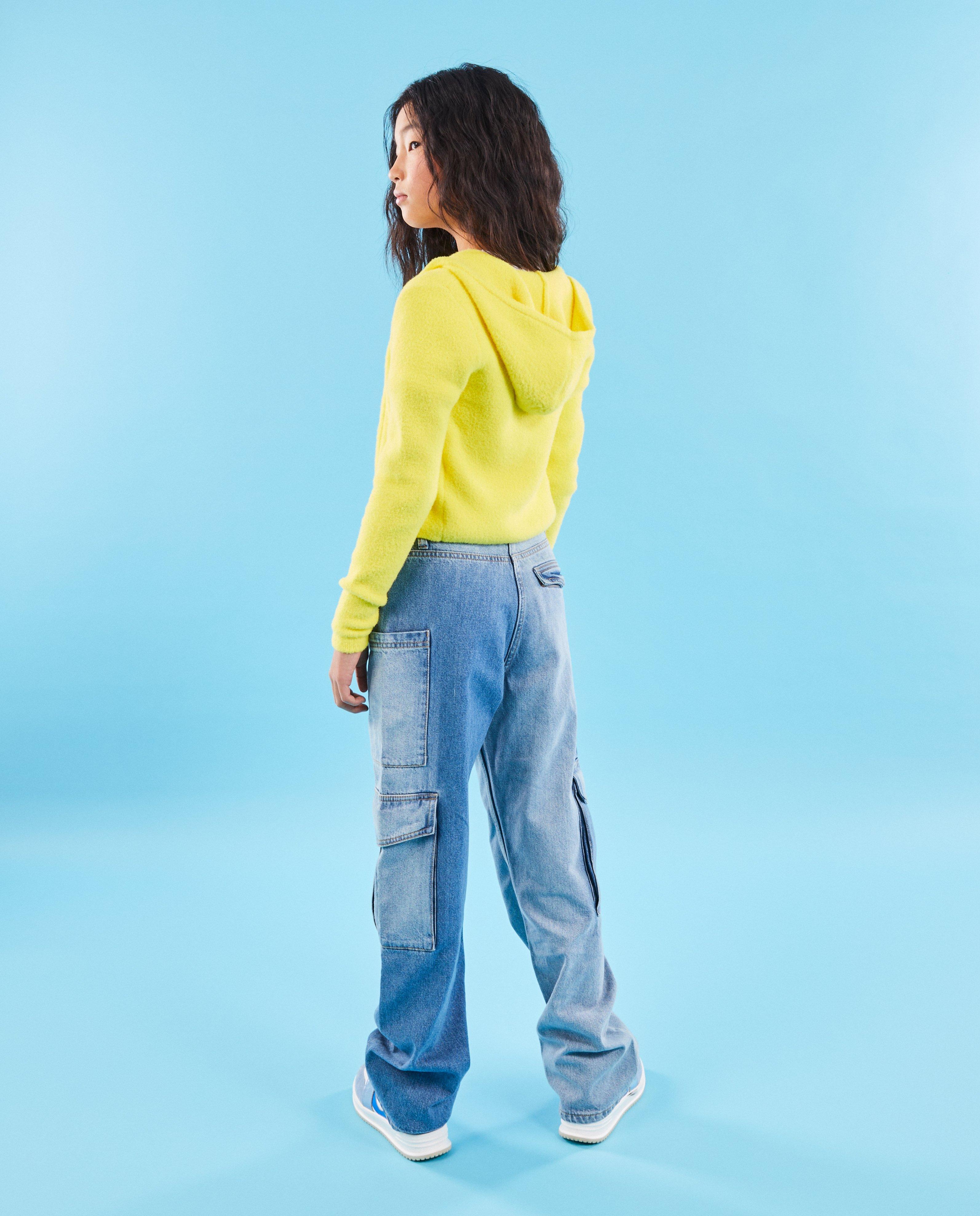 Gilet duveteux, 6-14 ans  - Détails du produit - jaune vif - image numéro 2