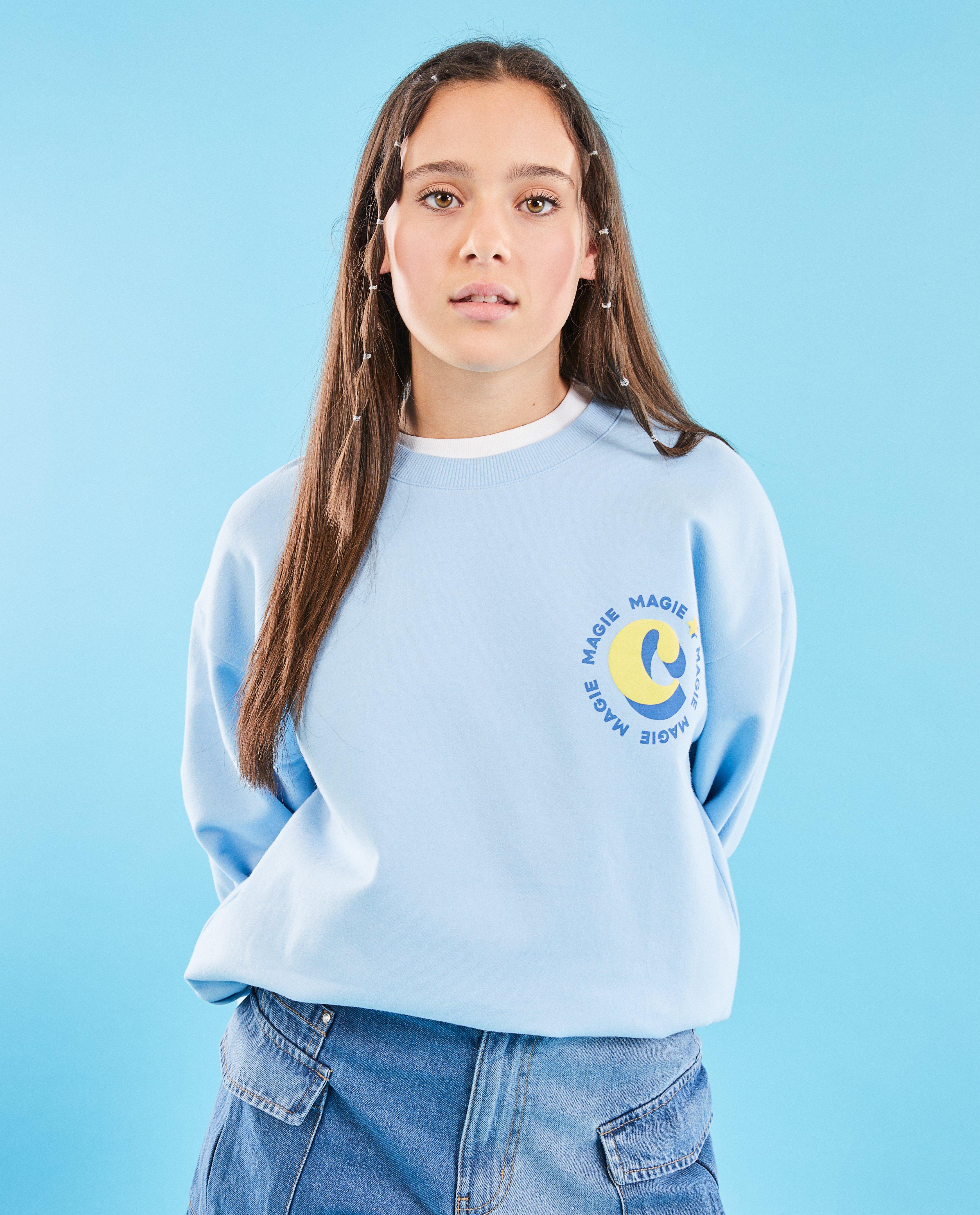 Sweater met opschrift, XS-XL - null - CAMILLE