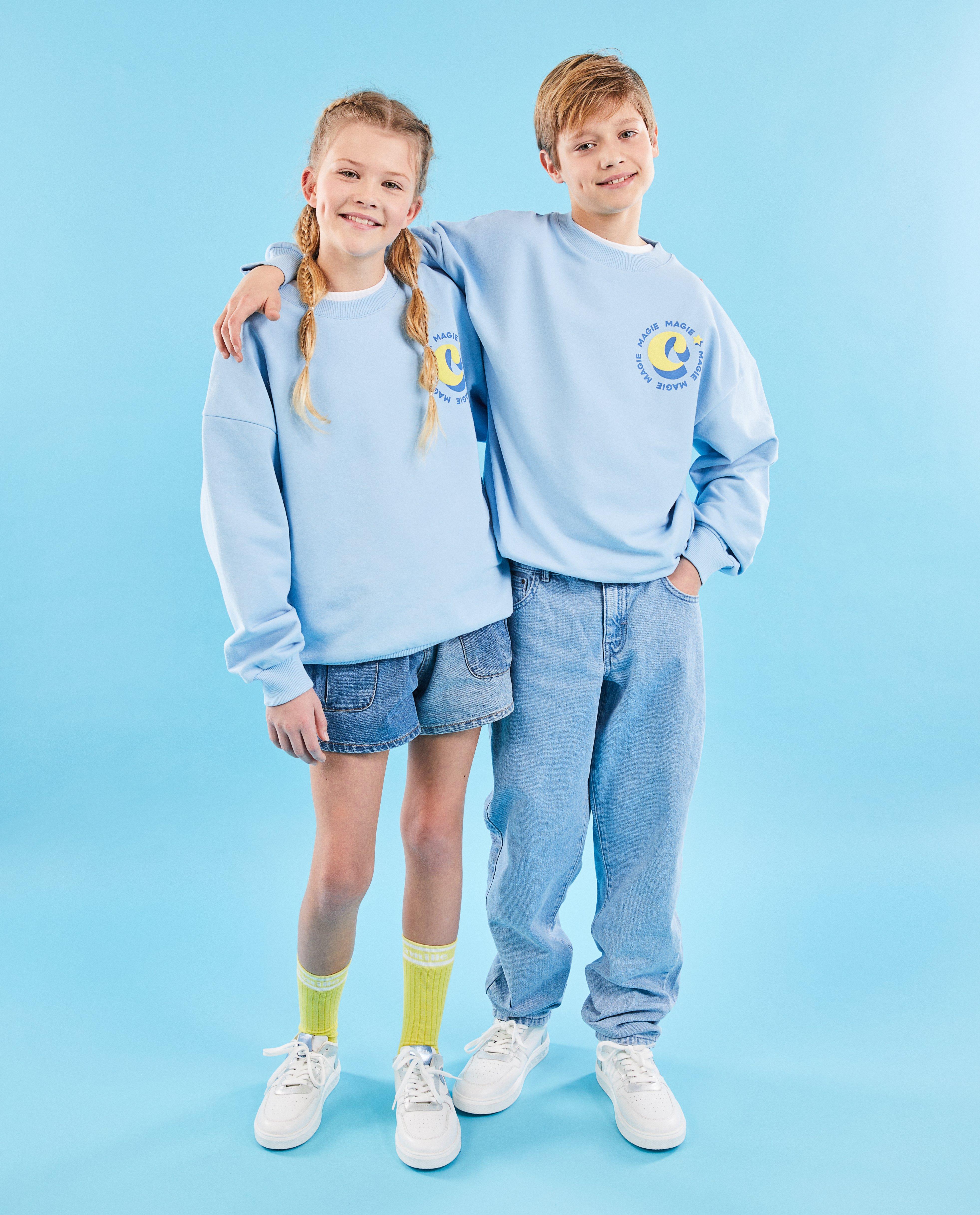 Sweater met opschrift, 4-14 jaar - null - CAMILLE