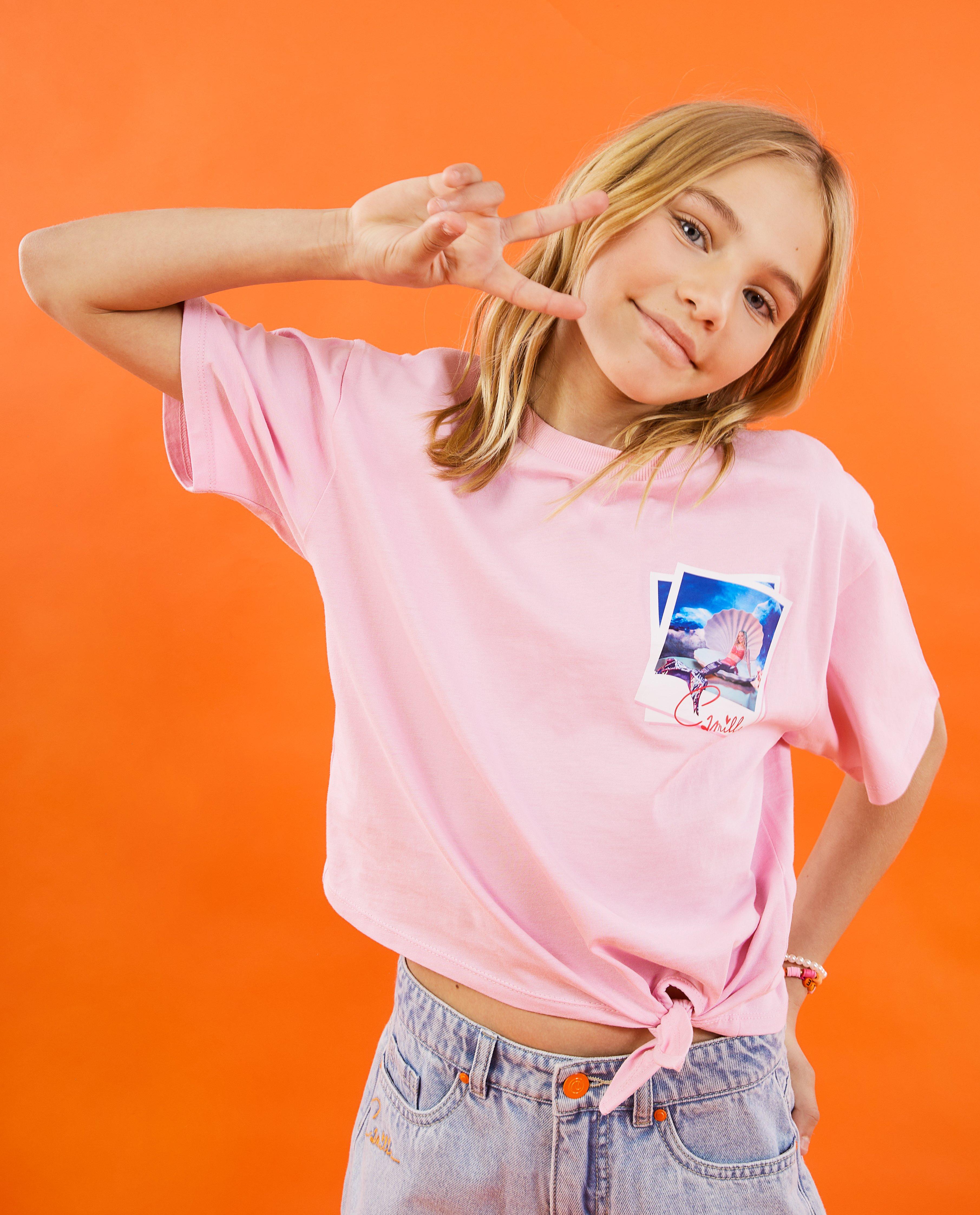 T-shirt met fotoprint, 4-14 jaar - null - CAMILLE