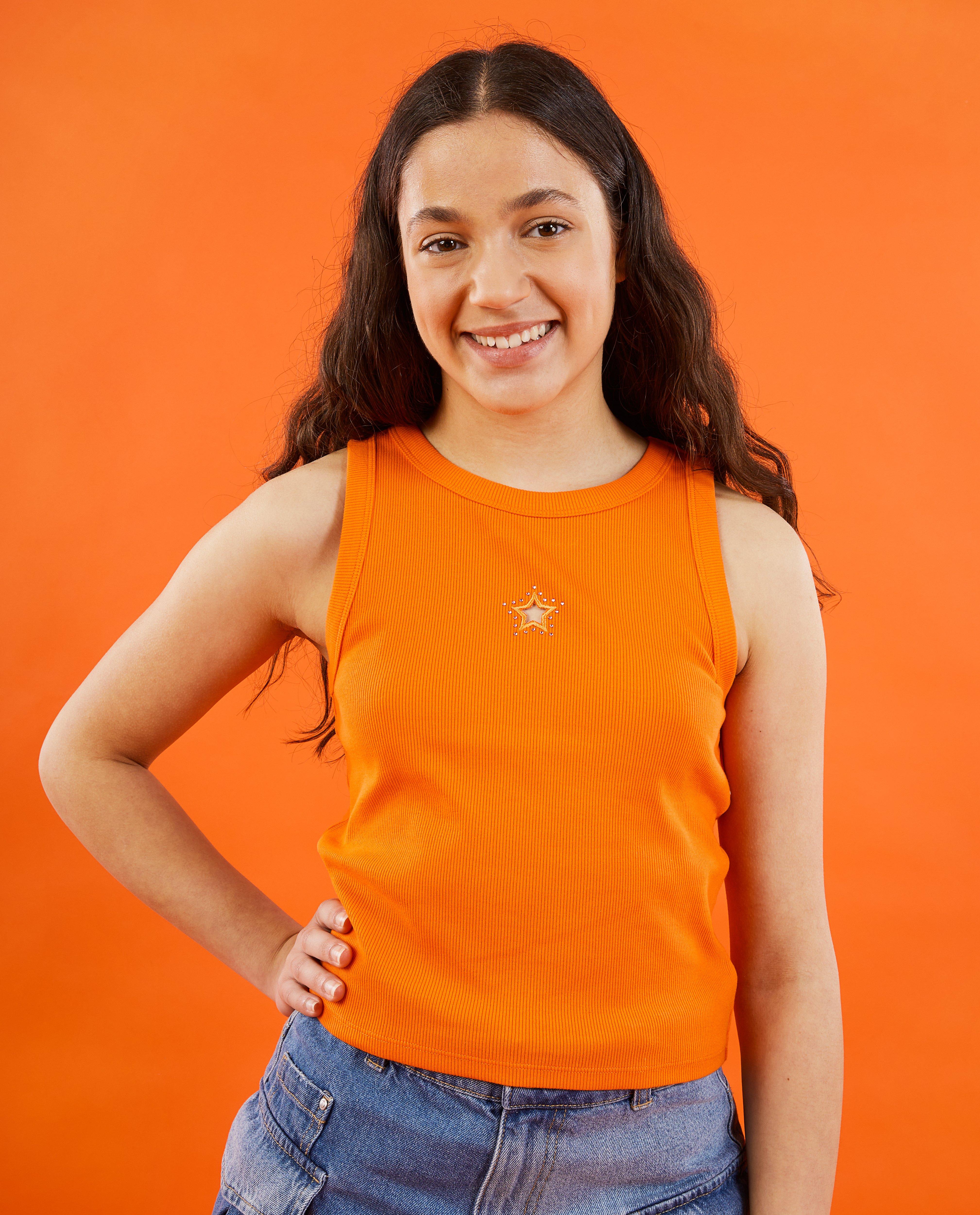 Top met borduursel, XS-XL - null - CAMILLE