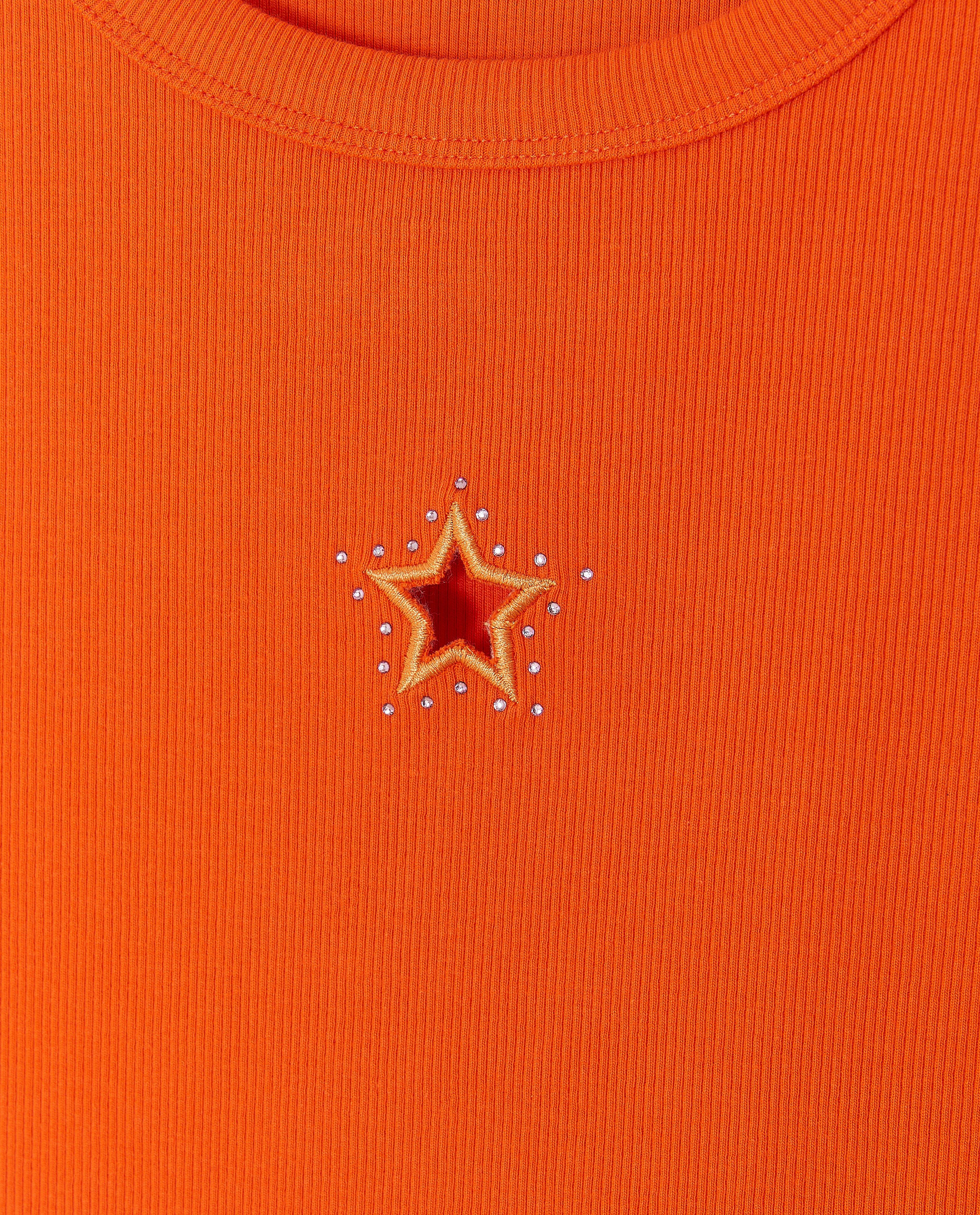 T-shirts - Top met borduursel, XS-XL