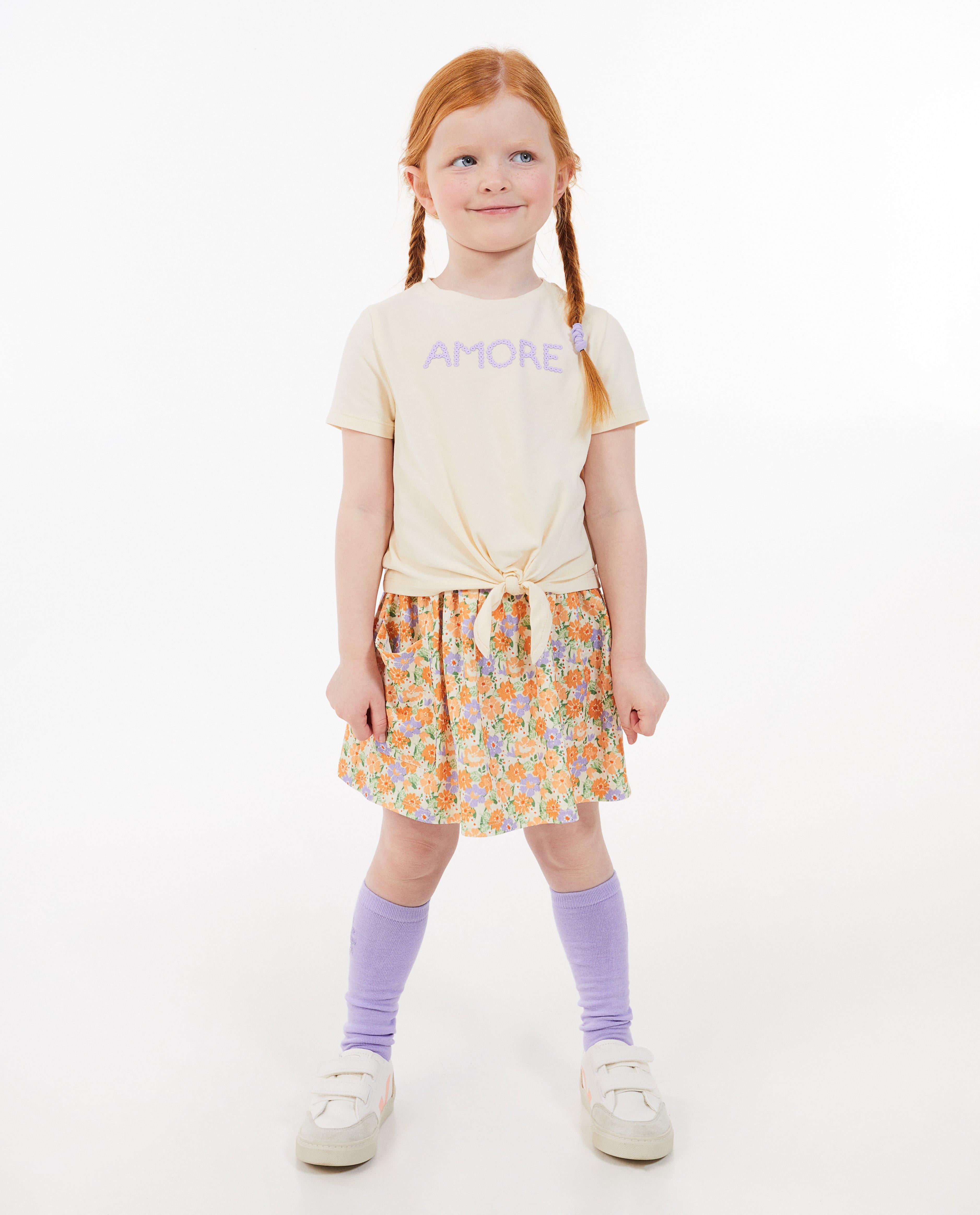 Rok met bloemenprint - null - Maya