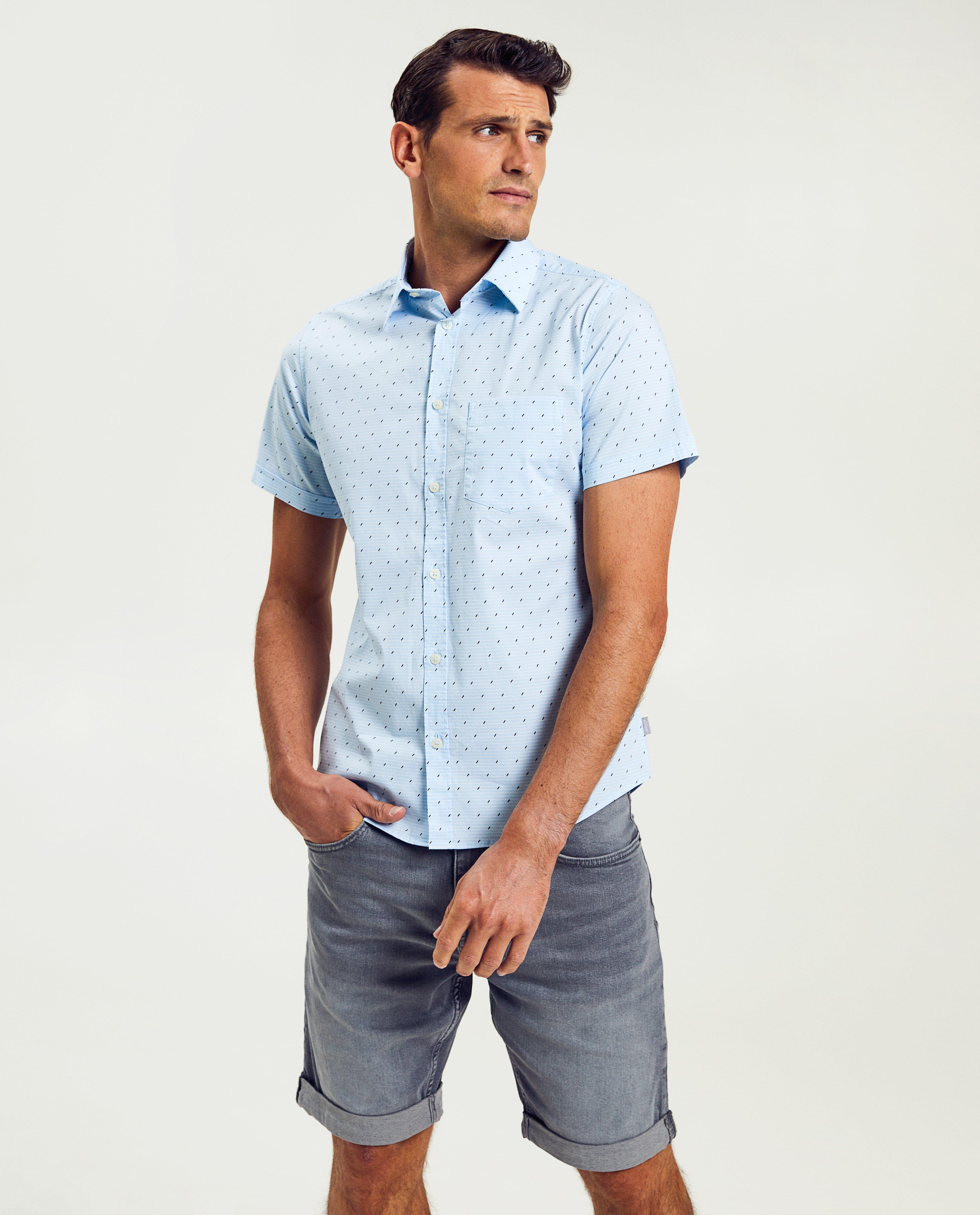 Hemd met print, slim fit - null - S. Oliver