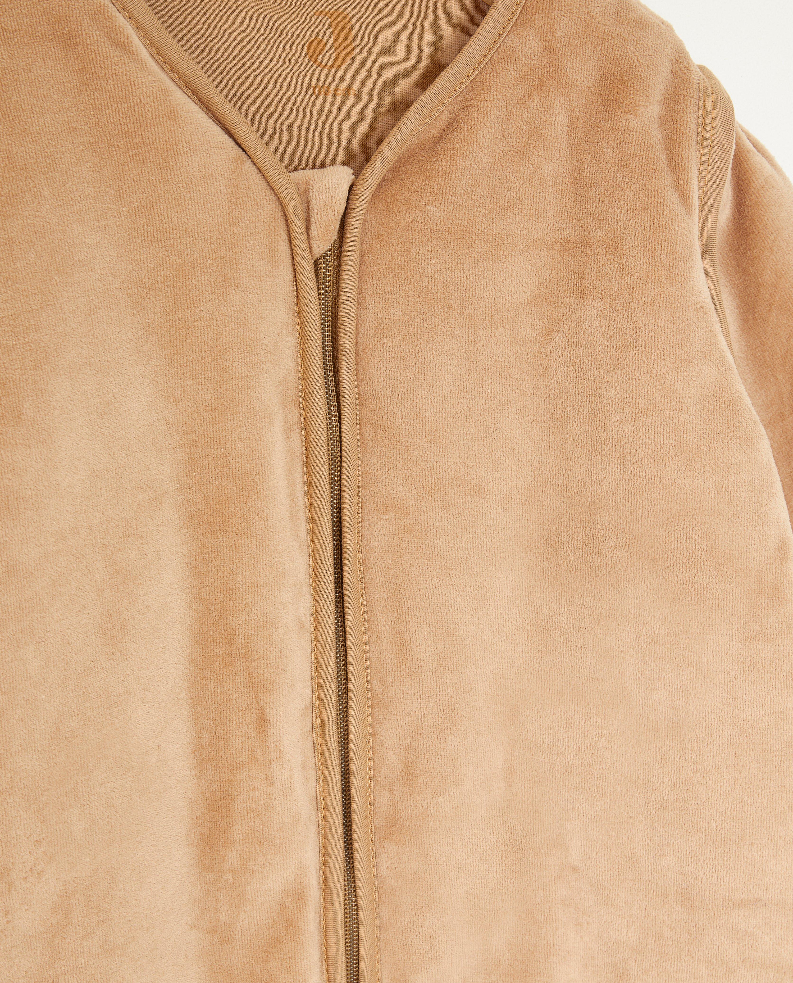 Gigoteuse en velours (110&nbsp;cm), TOG&nbsp;3,0 - D&eacute;tails du produit - brun clair - image num&eacute;ro 5