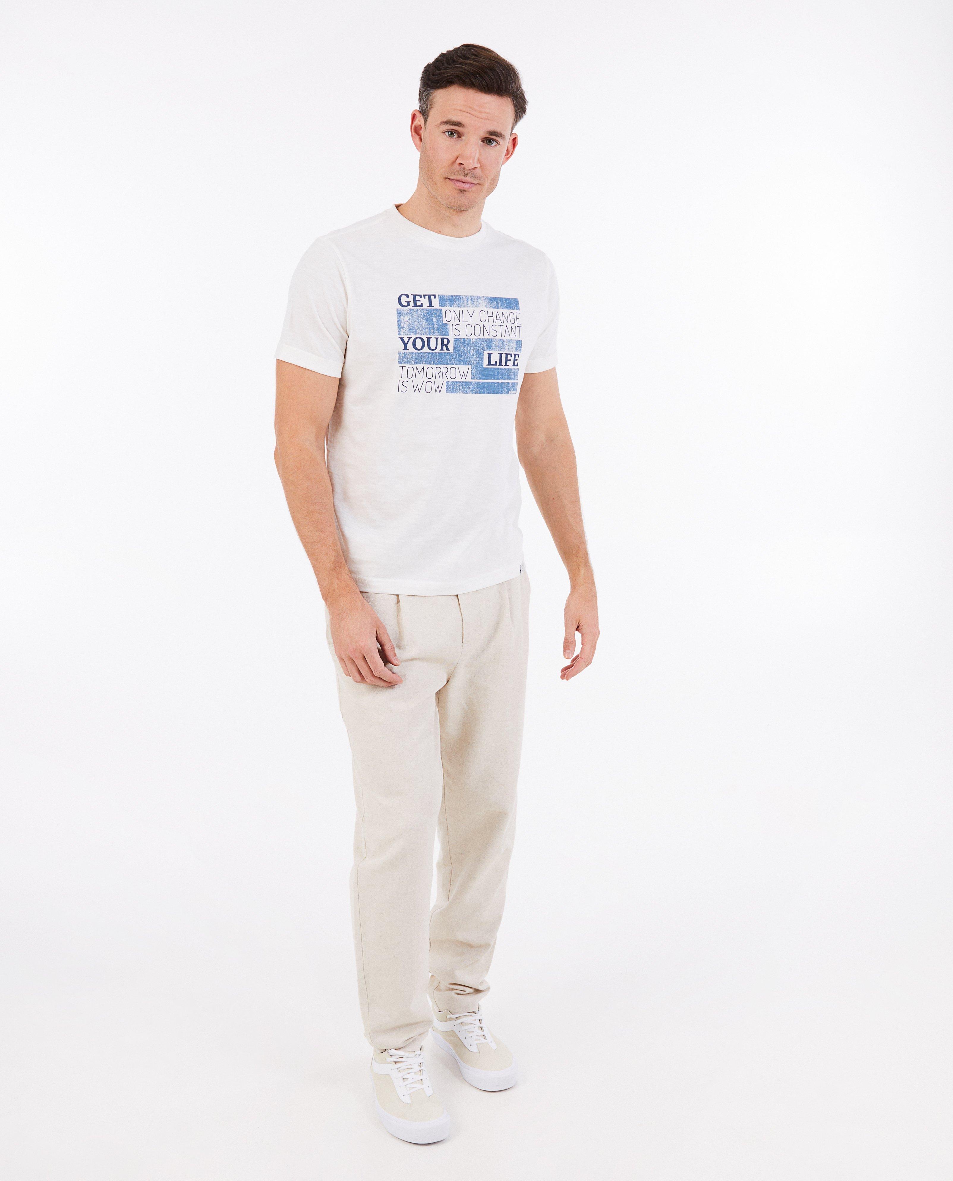 T-shirts - T-shirt met opschrift