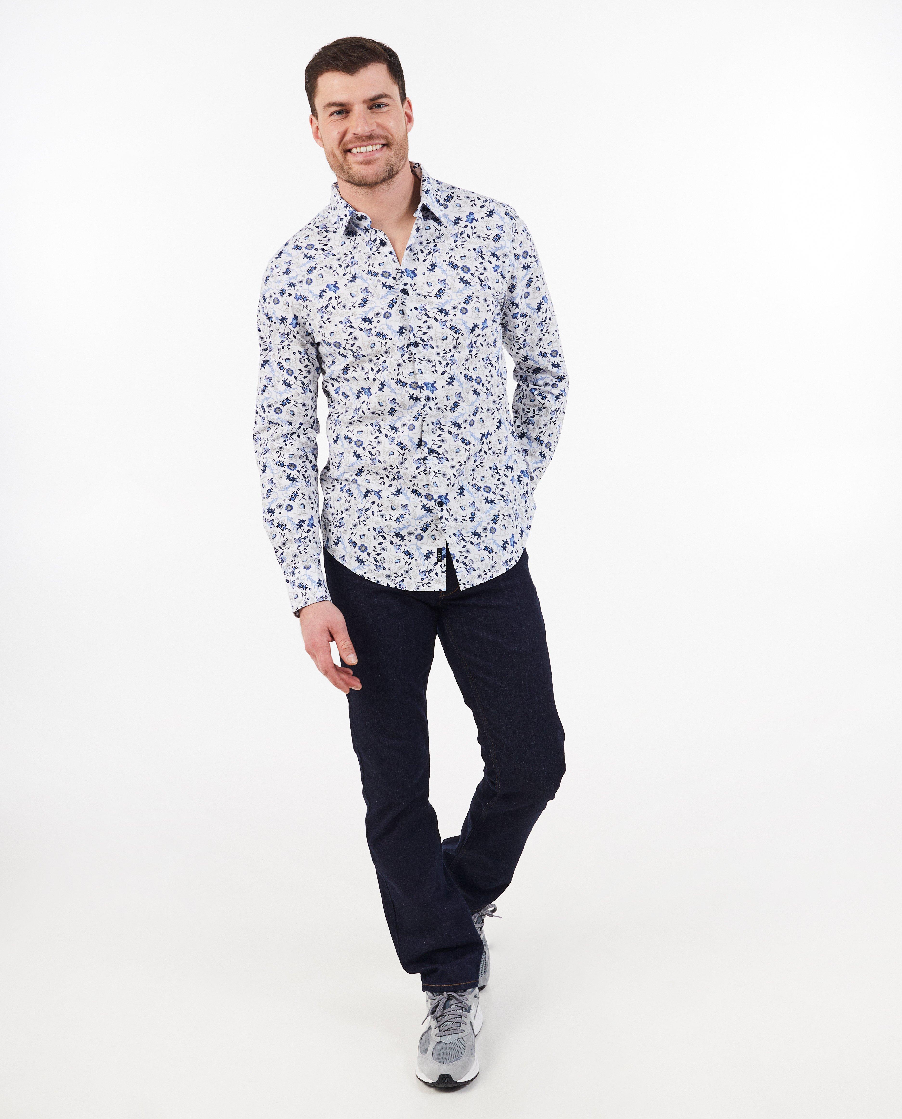 Hemden - Hemd met print, slim fit