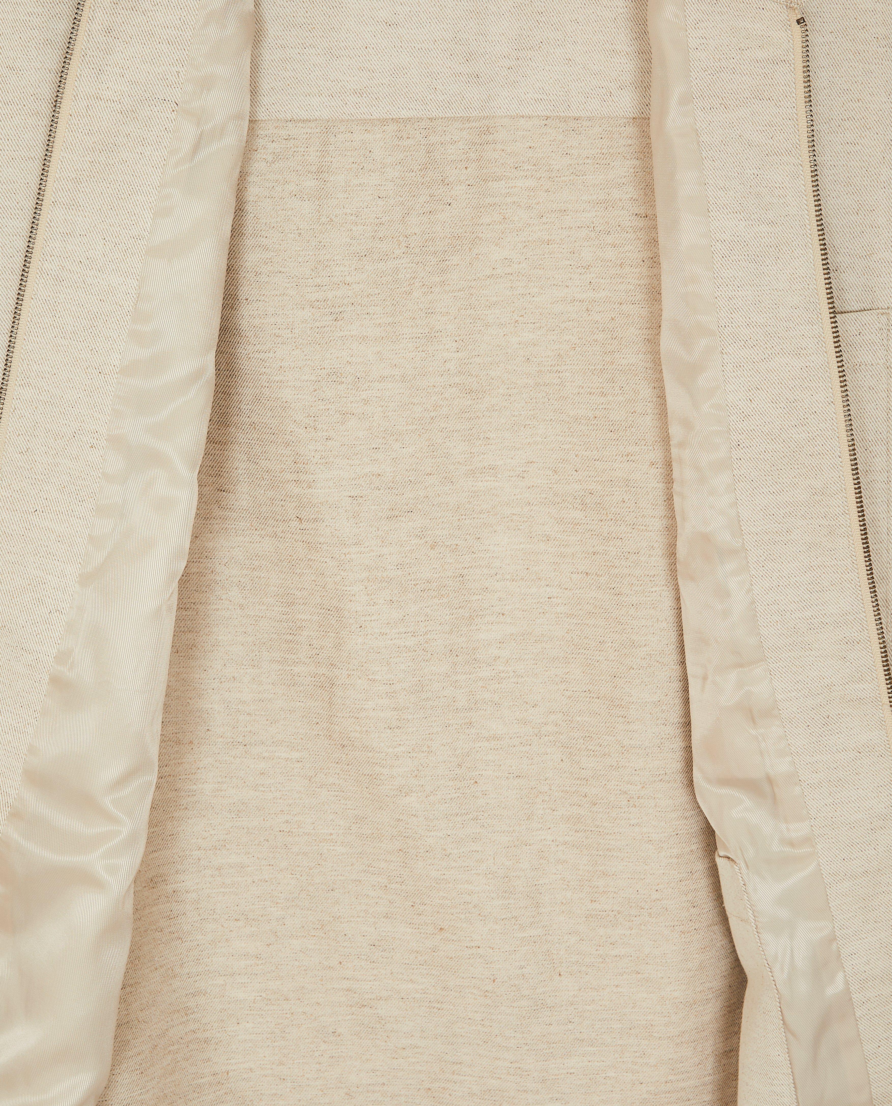 Blazers - Beige vest van linnenmix