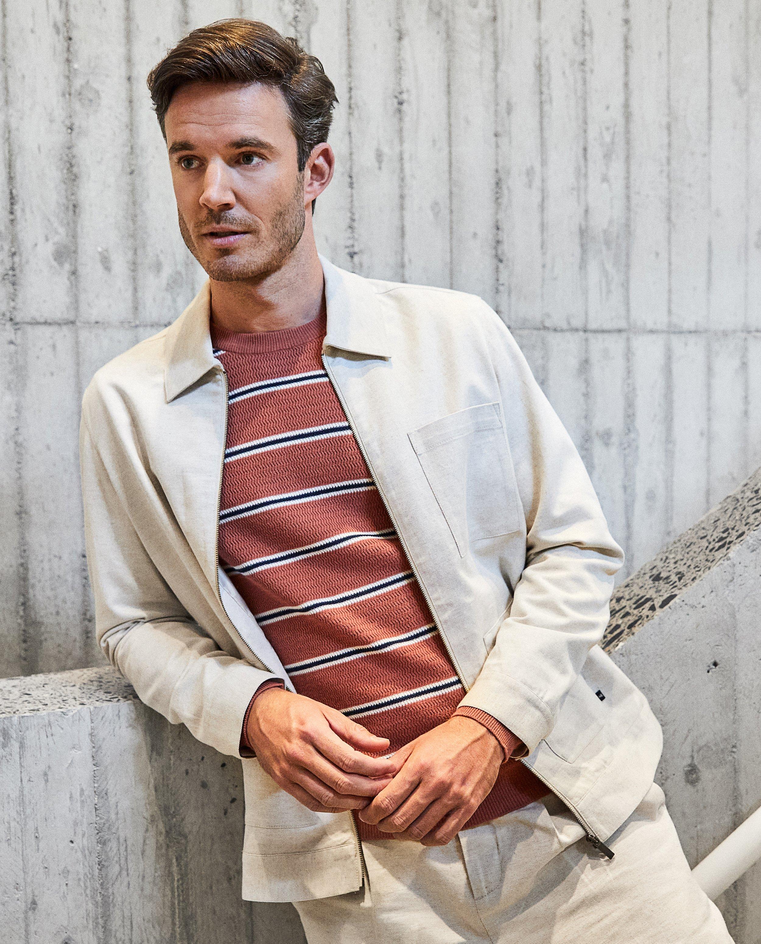 Beige vest van linnenmix - Hampton Bays