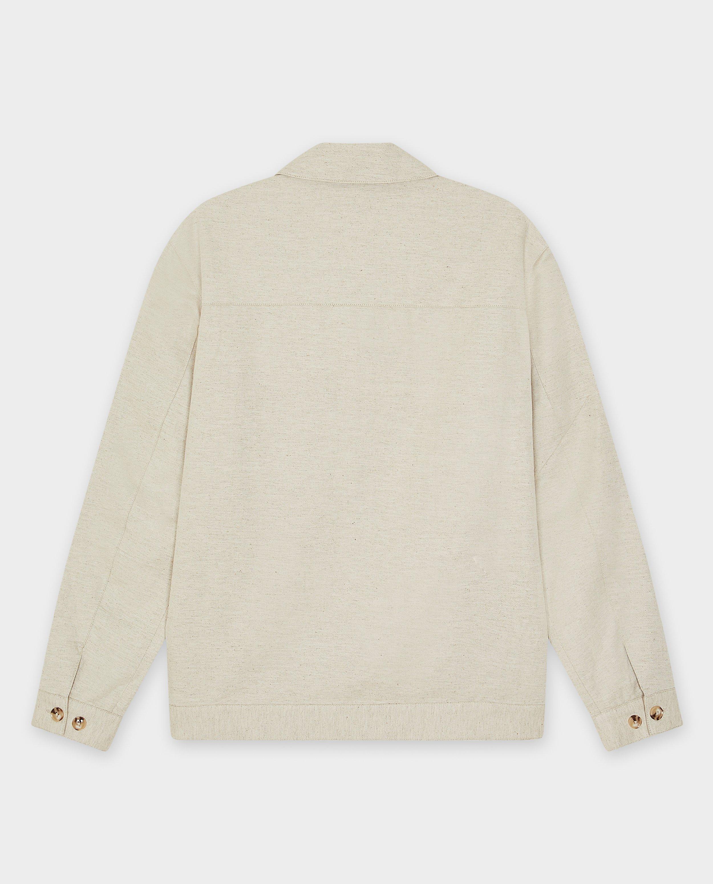 Blazers - Beige vest van linnenmix