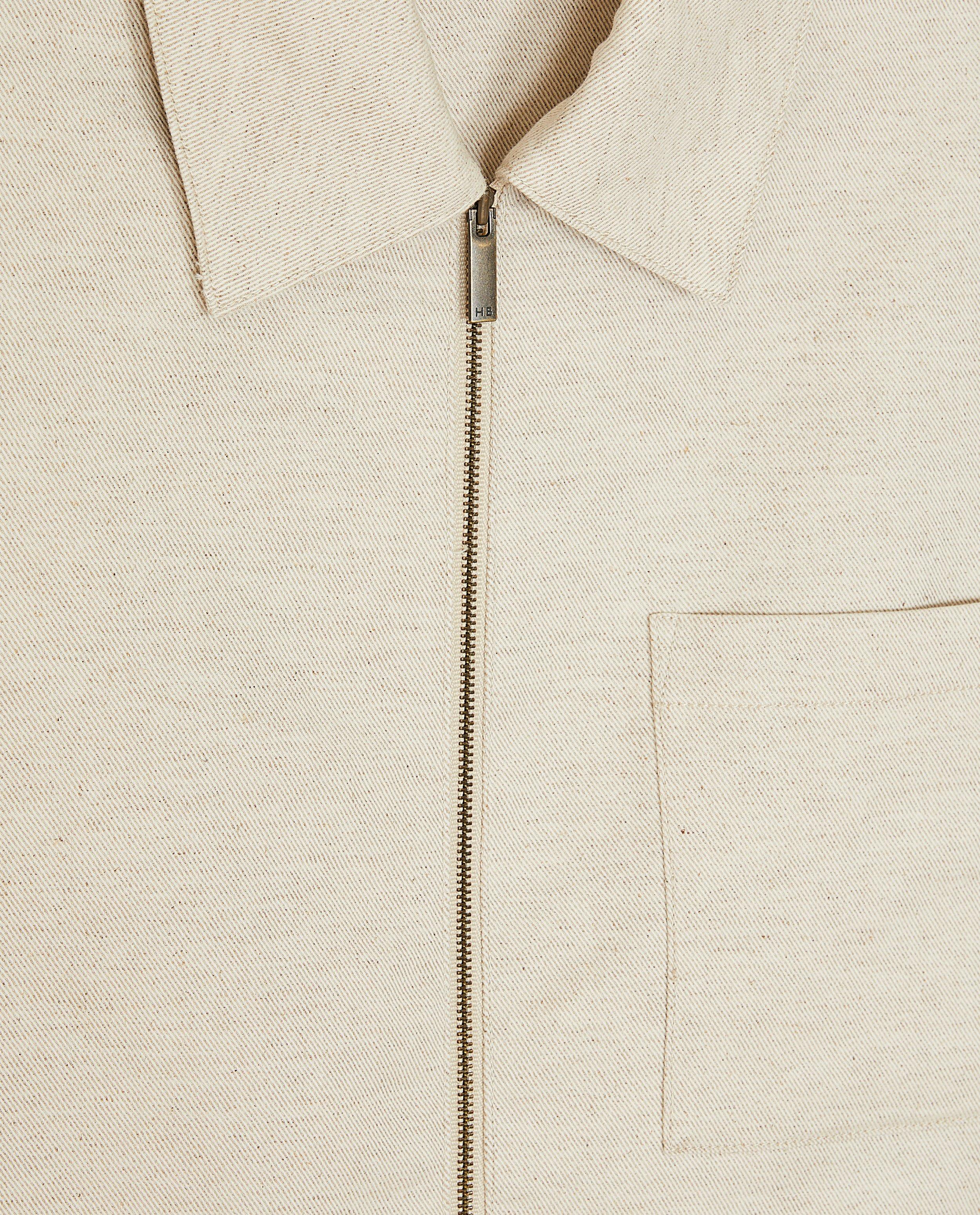 Blazers - Beige vest van linnenmix