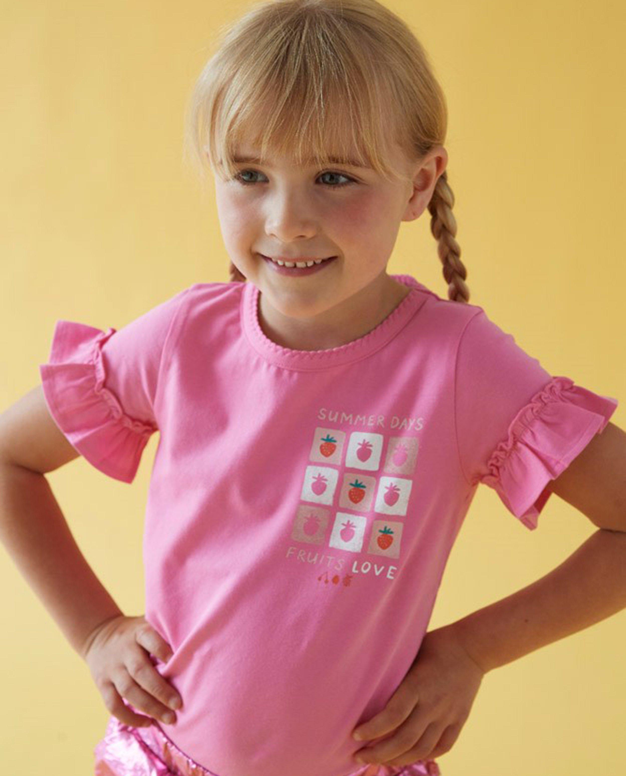 Roze T-shirt met print - null - jubel