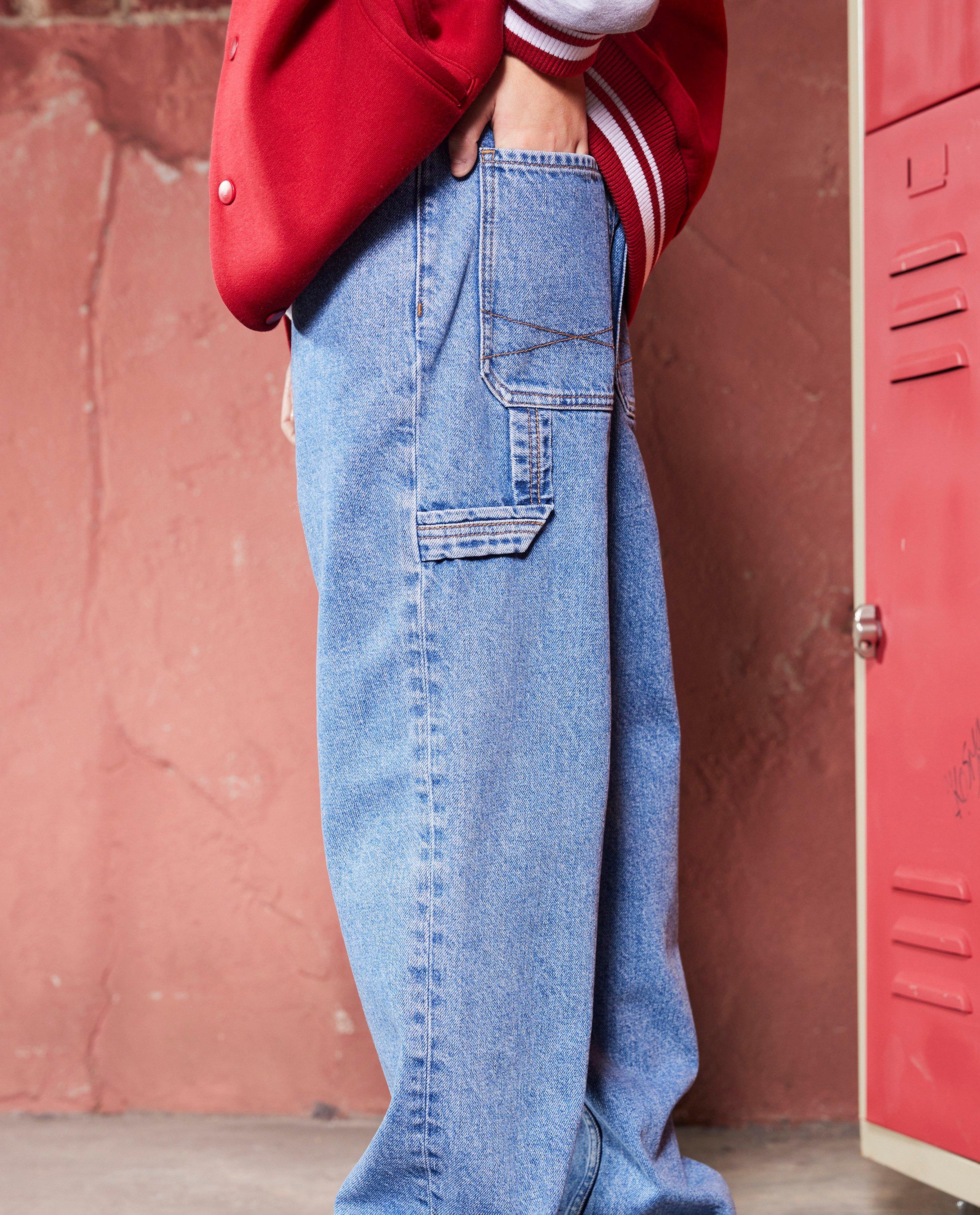 Jeans - Blauwe jeans Milo, loose fit, 6-14 jaar
