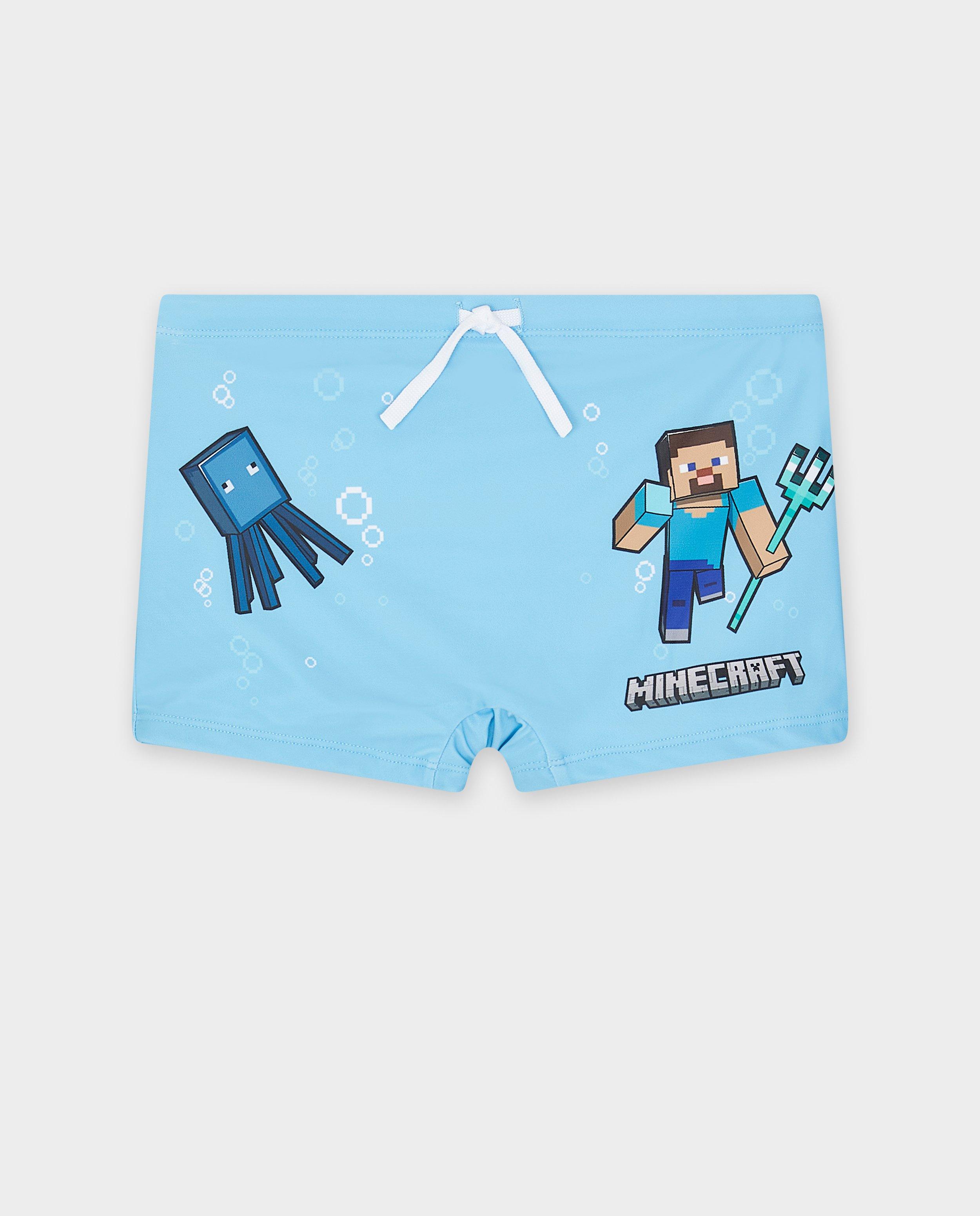 Zwembroek met Minecraft-print - Main Image