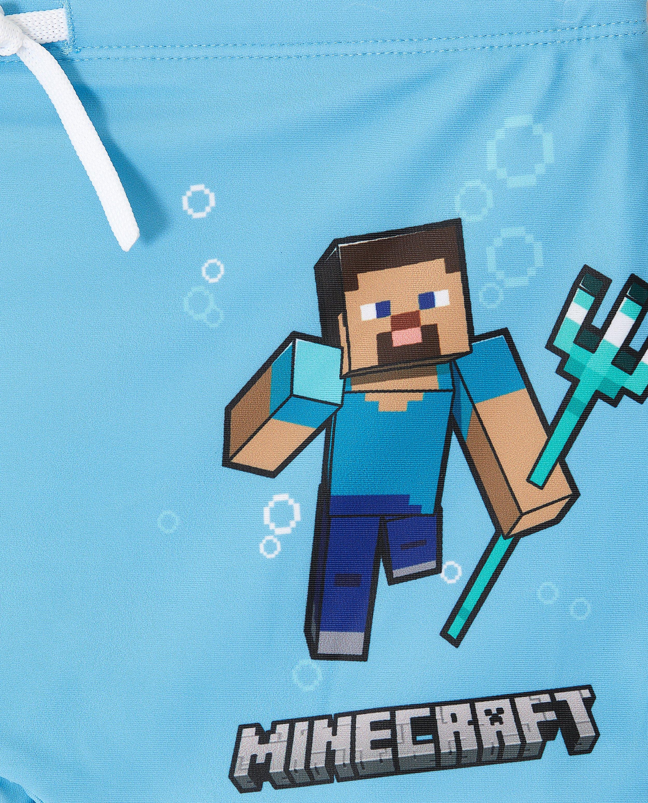 Zwembroek met Minecraft-print - Product Detail - felblauw - afbeelding nummer 3