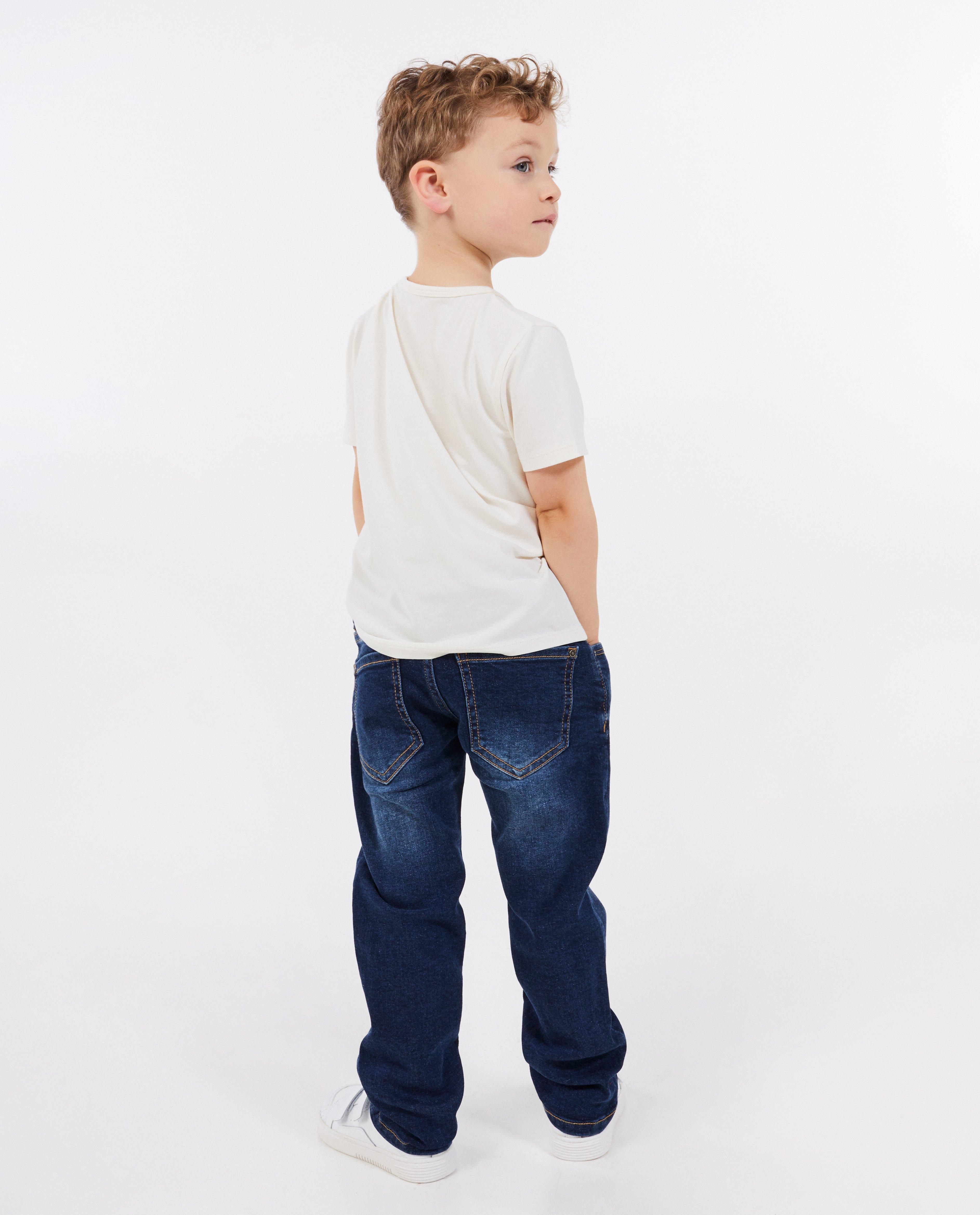 Jeans - Donkerblauwe jeans, straight fit