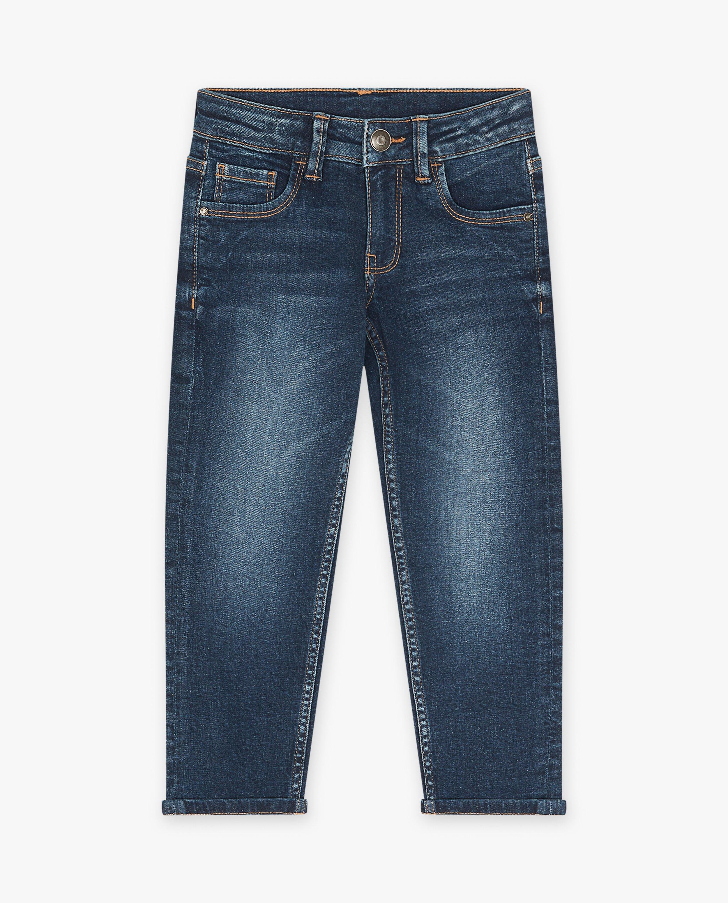 Jeans - Donkerblauwe jeans, straight fit
