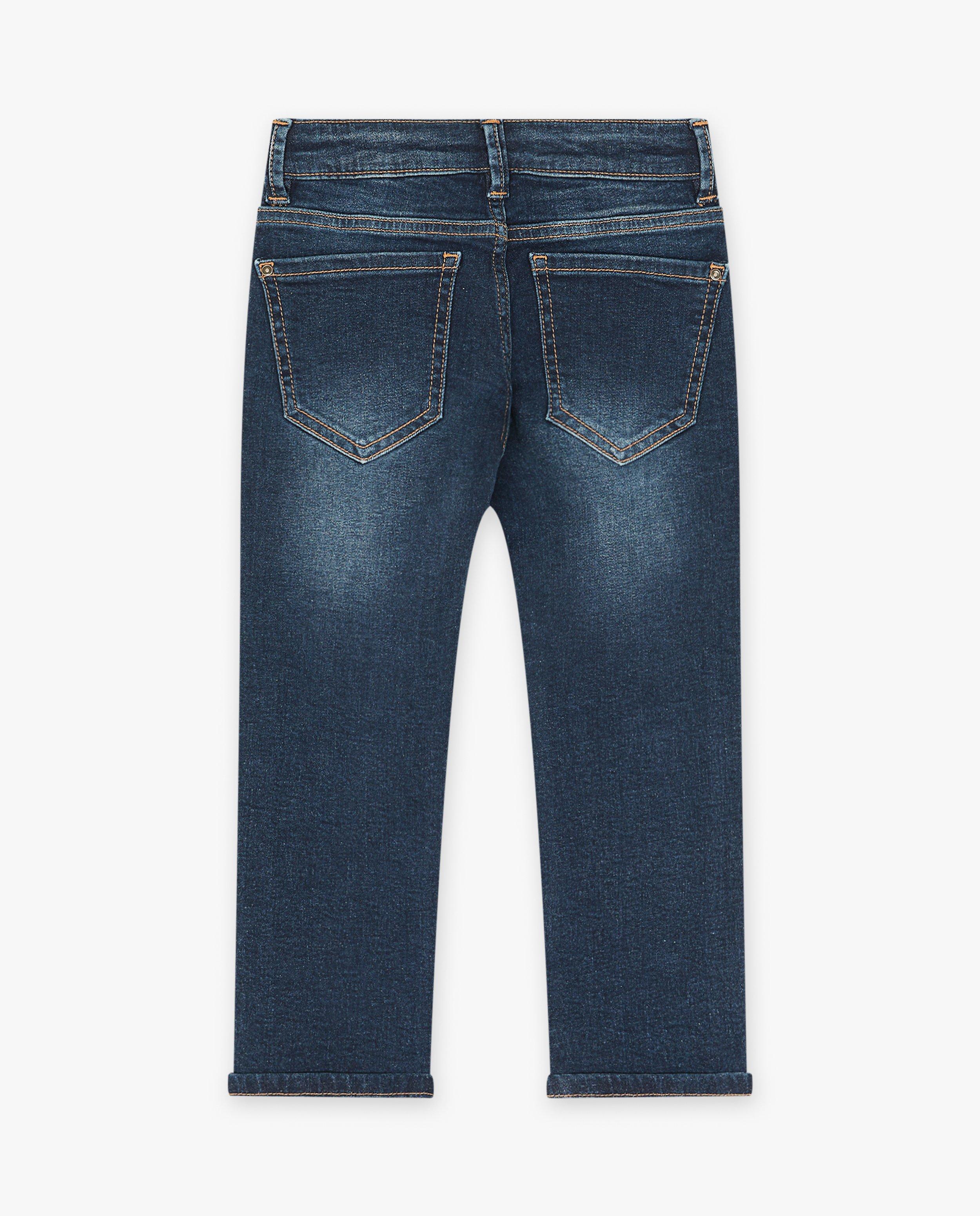 Jeans - Donkerblauwe jeans, straight fit