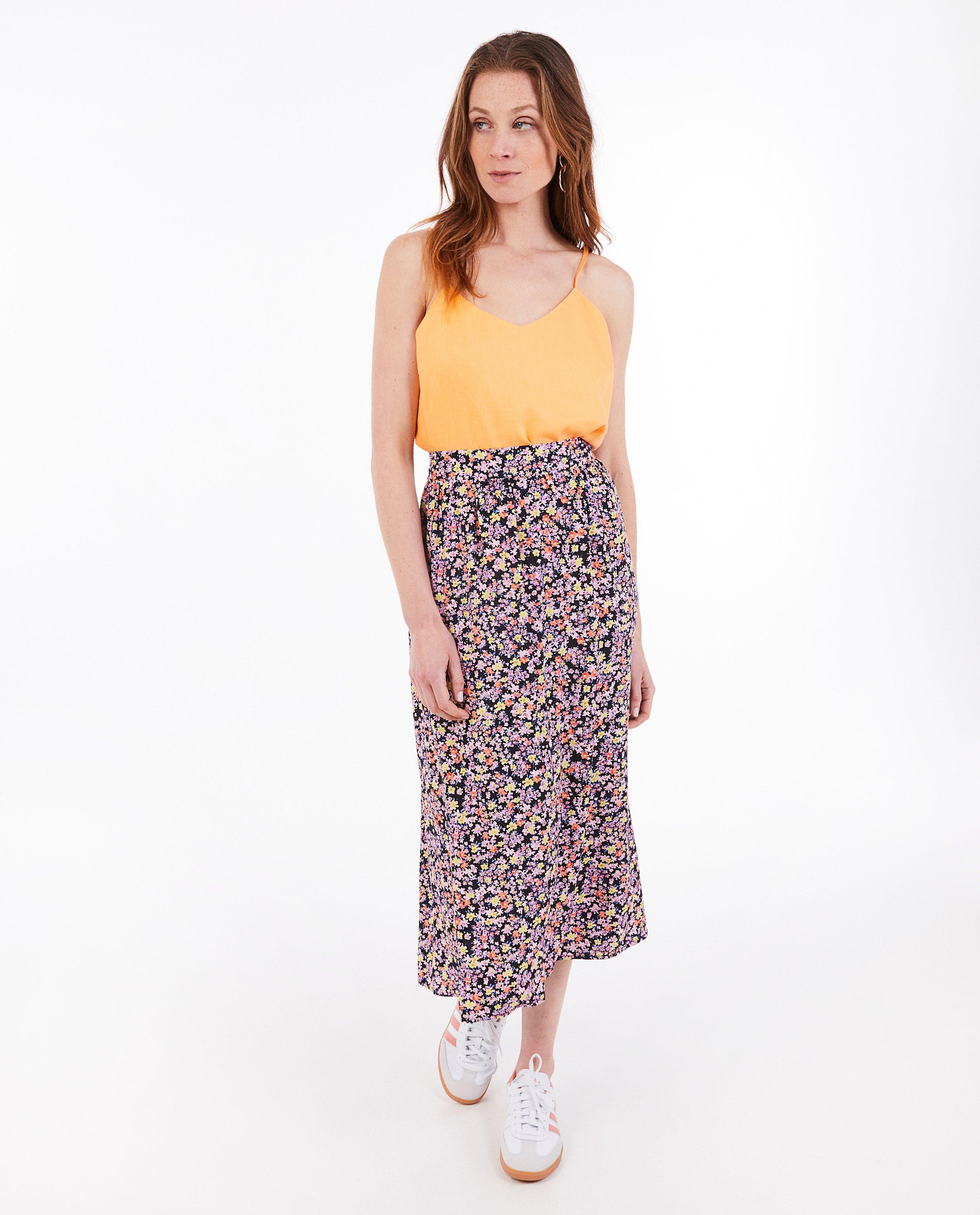 Rok met bloemenprint - null - Sora