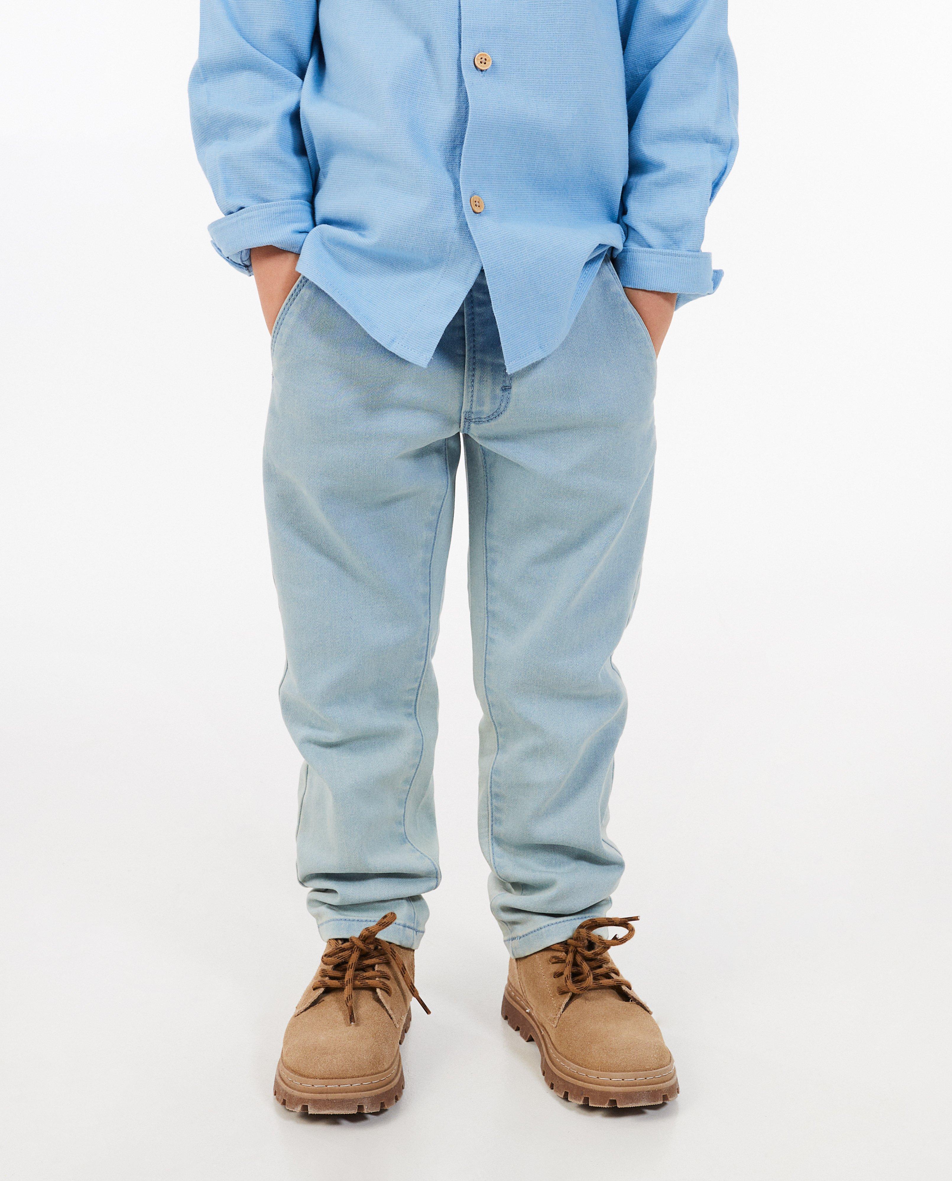 Jeans - Jeans bleu clair, coupe décontractée