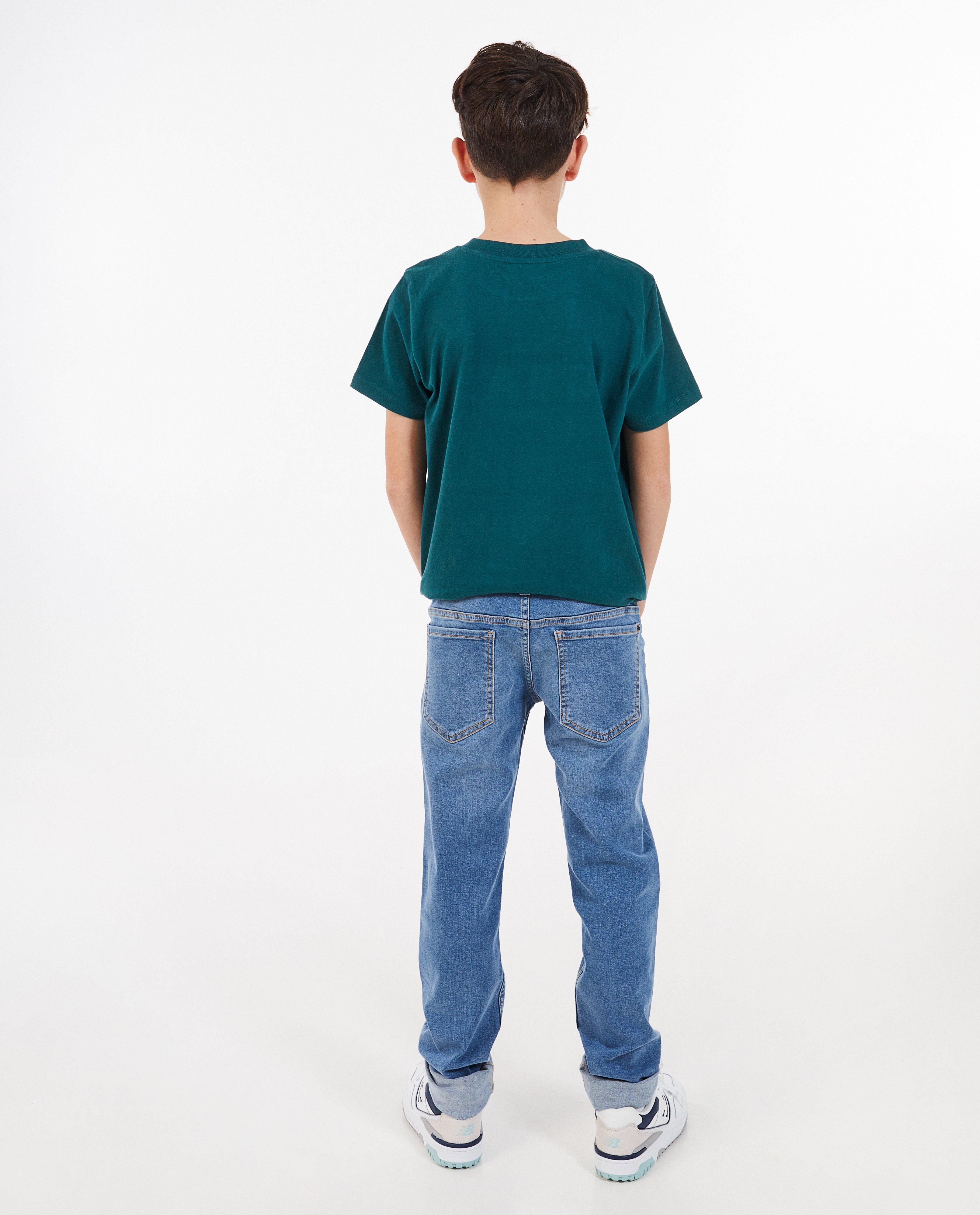 Jeans - Donkerblauwe jeans, straight fit
