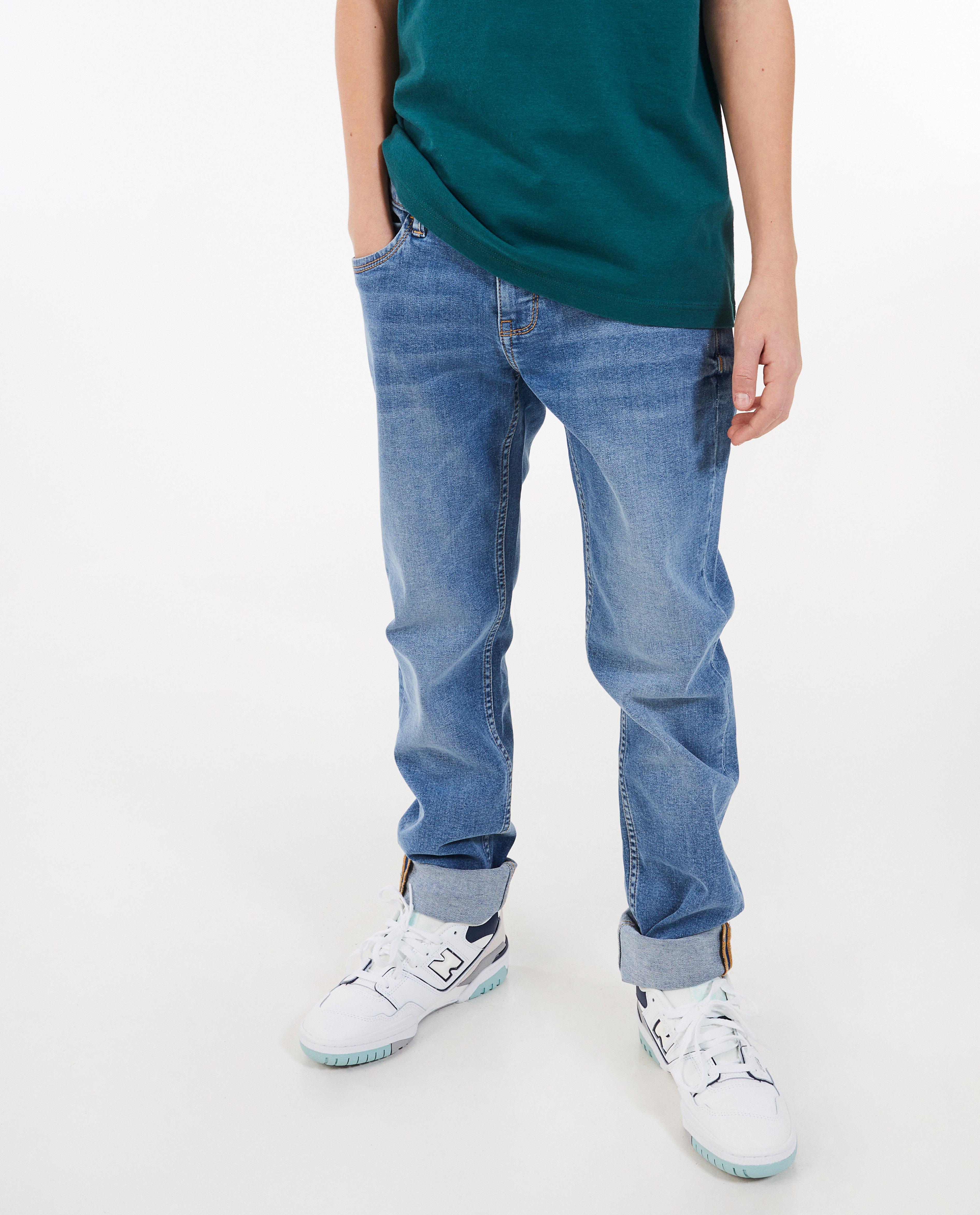 Jeans - Donkerblauwe jeans, straight fit