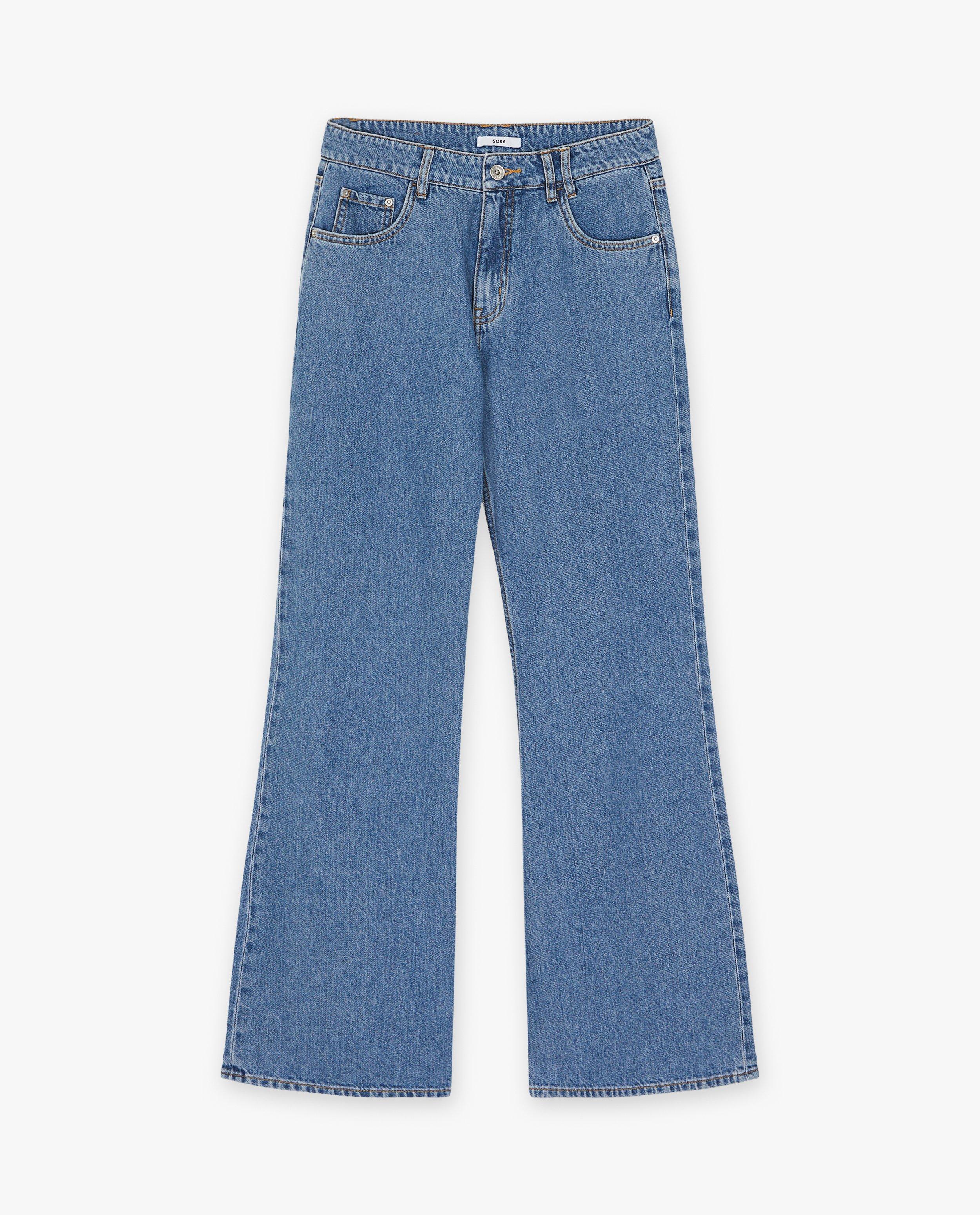 Jeans - Jeans bleu à pattes d’éléphant