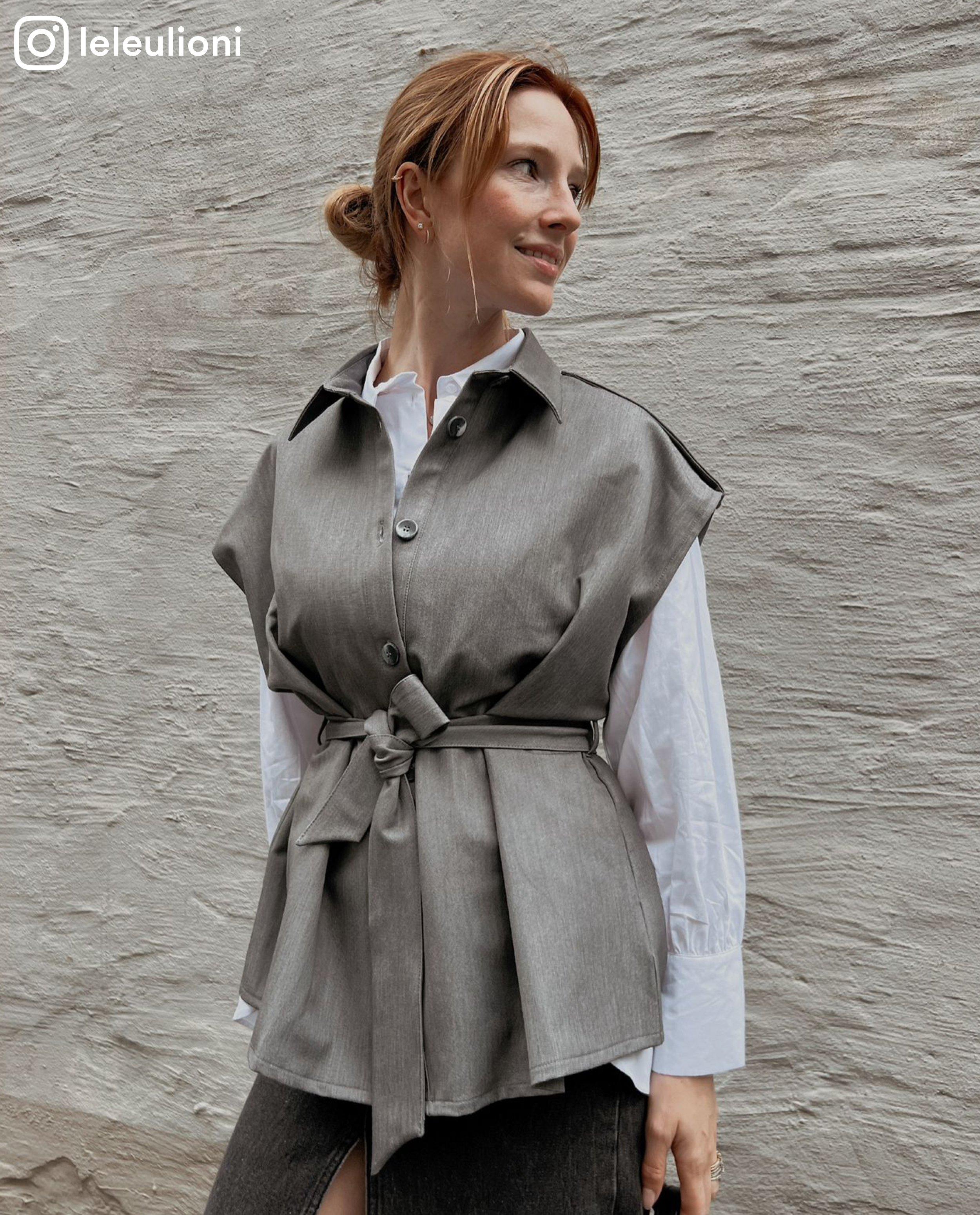 Mouwloos vest met knooplint - null - Sora