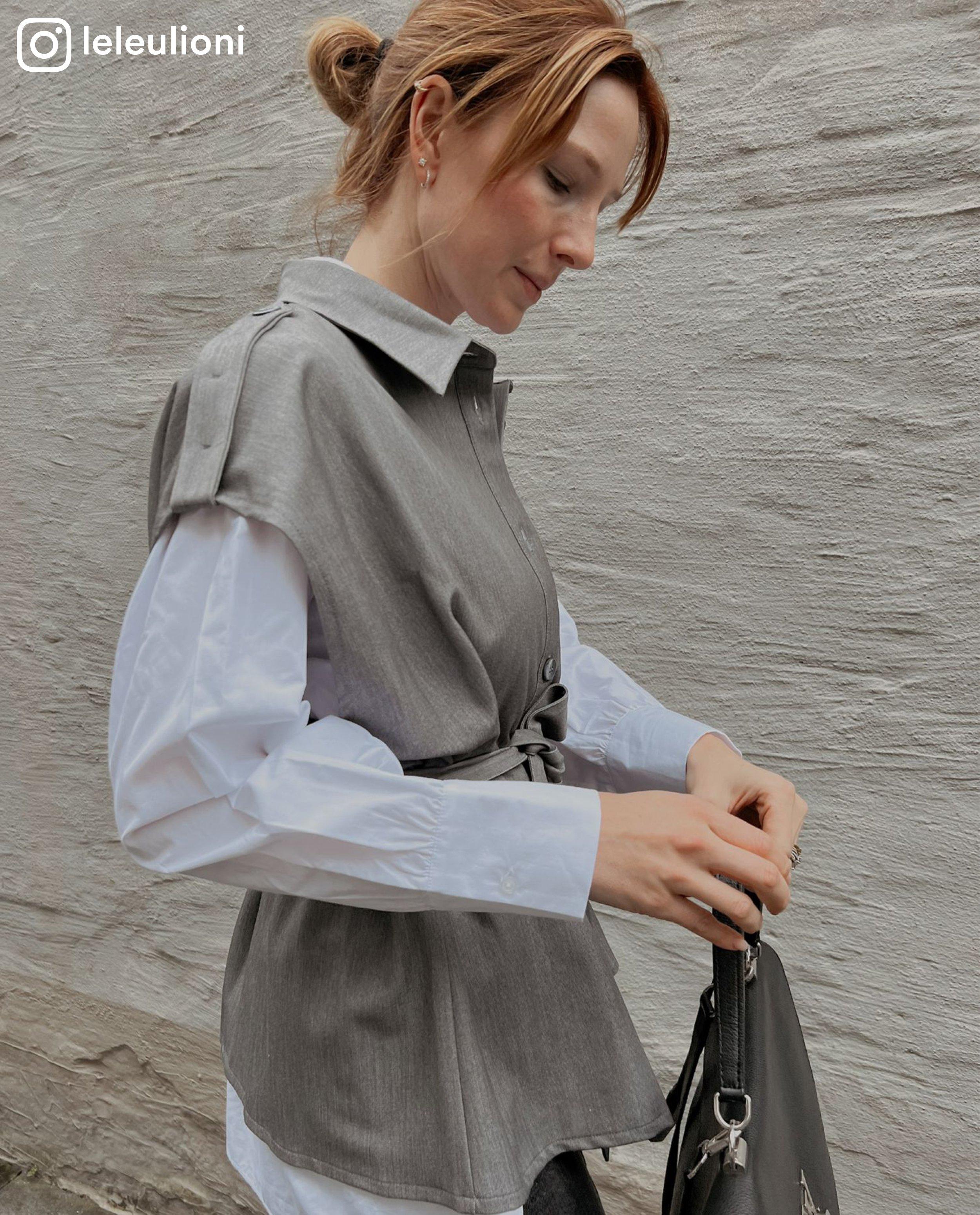Blazers - Mouwloos vest met knooplint