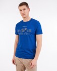 T-shirt bleu à imprimé, adultes - null - Baptiste