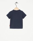 T-shirts - Donkerblauw T-shirt met borduursel, baby