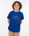 Blauw T-shirt met print, 7-14 jaar - null - Baptiste