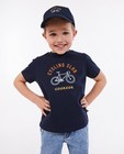 T-shirts - Donkerblauw T-shirt met borduursel, 2-7 jaar